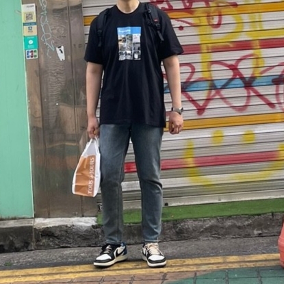 Jordan 1 x Travis Scott x Fragment Retro Low OG SP Military Blue 착용 스타일