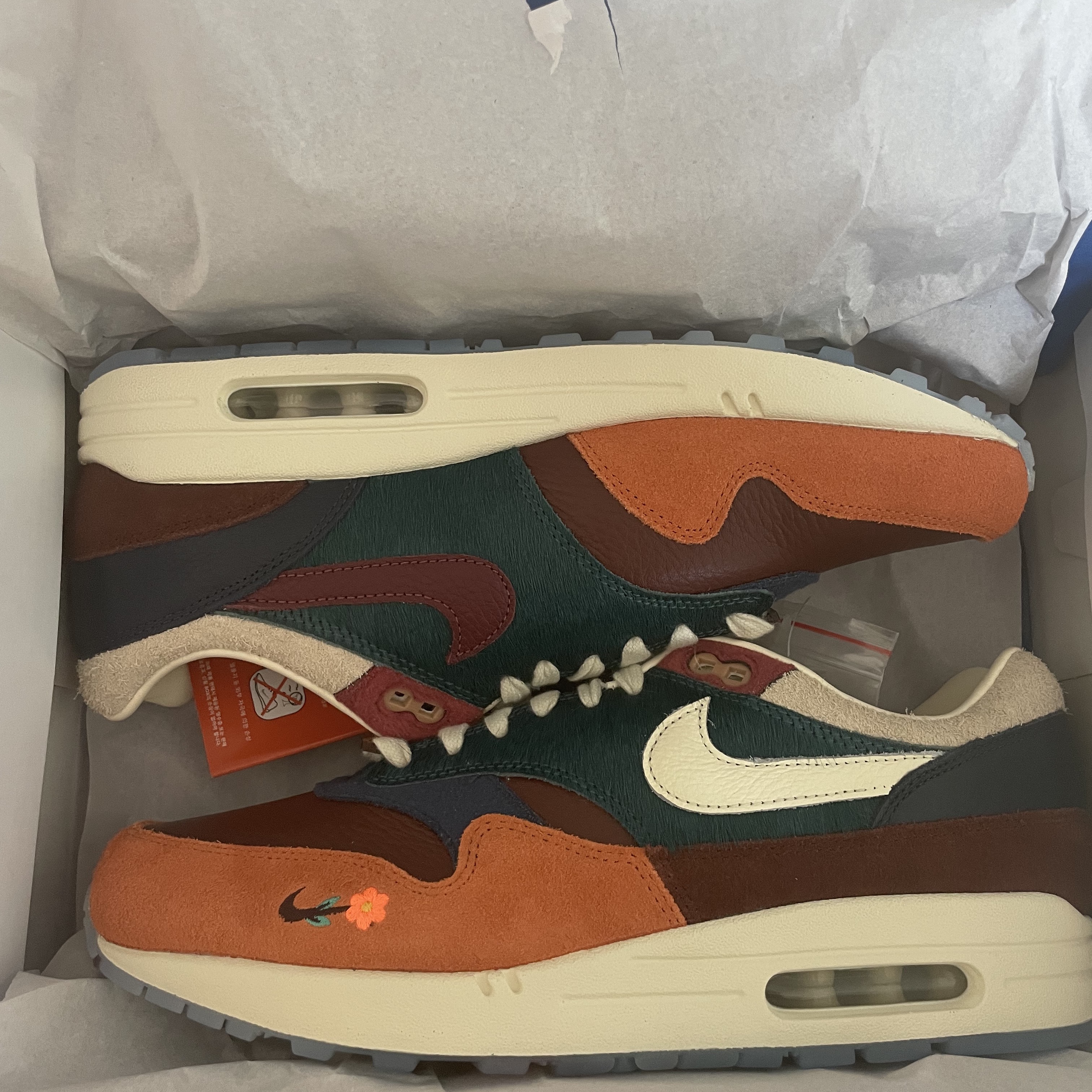 Nike x Kasina Air Max 1 SP Won-Ang Orange 착용 스타일 - 1