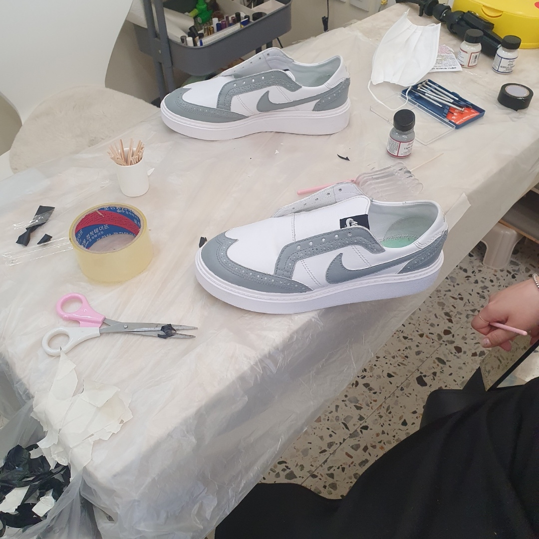 Nike x Peaceminusone Kwondo1 White 착용 스타일 - 1