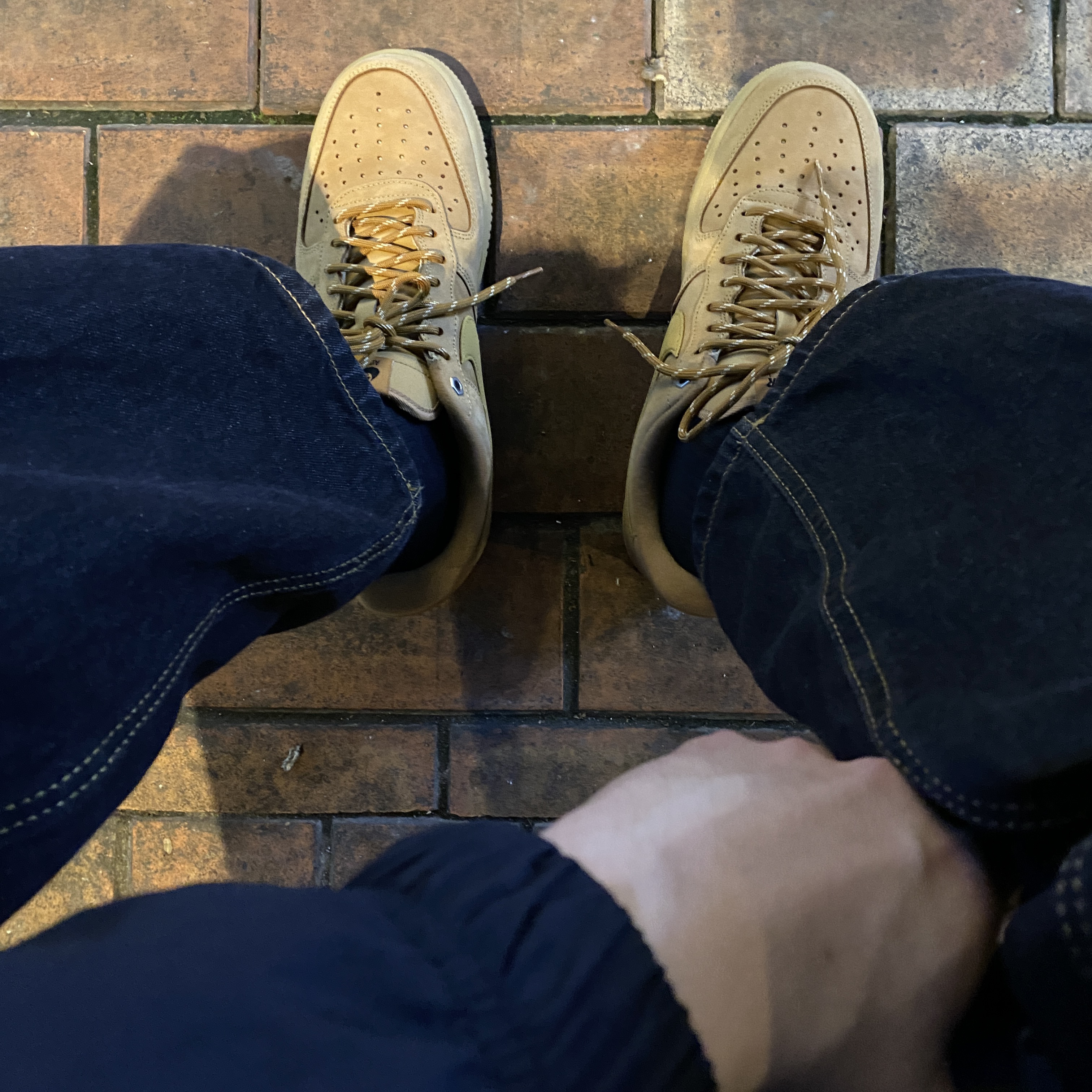Nike Air Force 1 '07 WB Flax, Nike NRG Solo Swoosh Woven Track Jacket Black - Asia 착용 스타일 - 1
