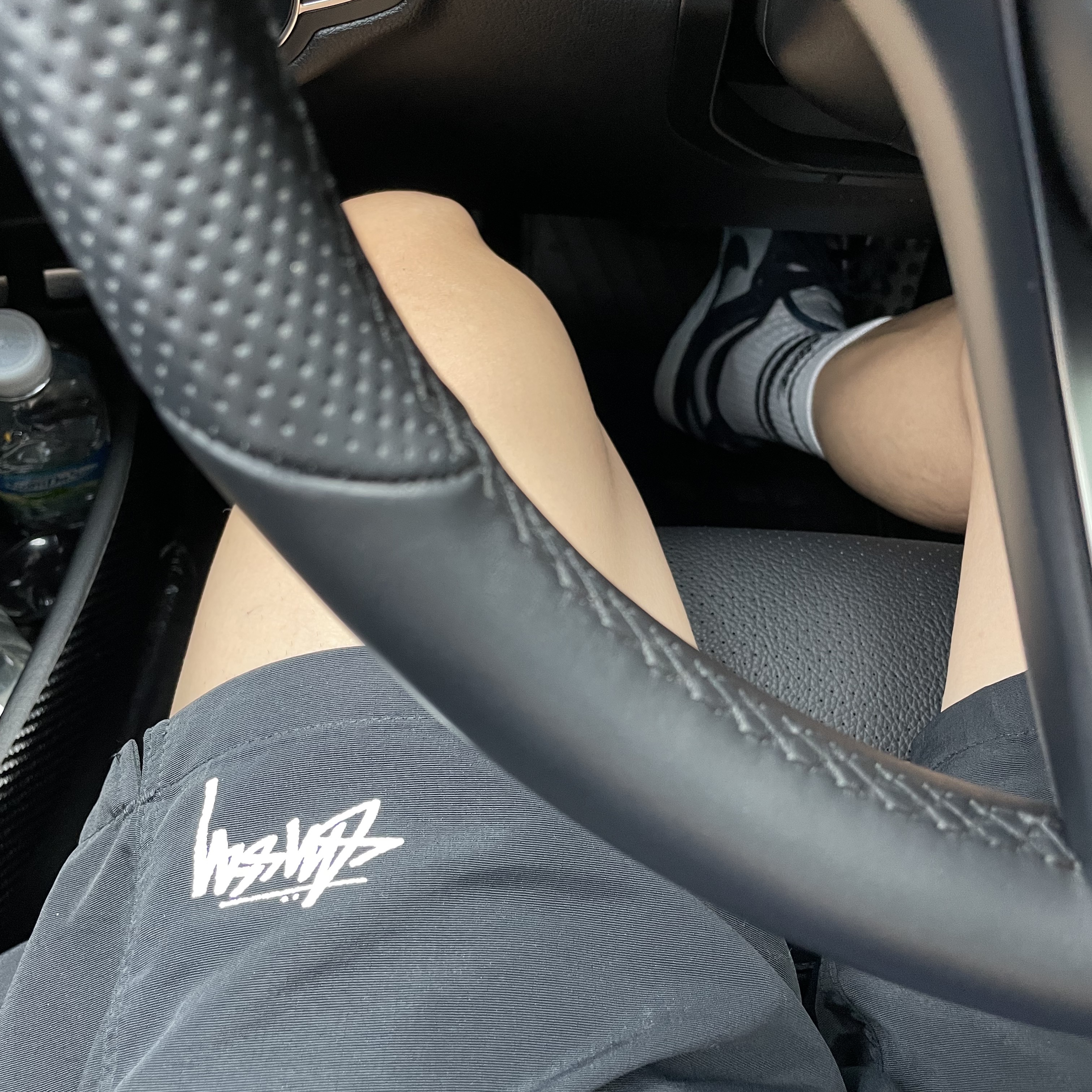 Stussy Stock Water Shorts Black 착용 스타일
