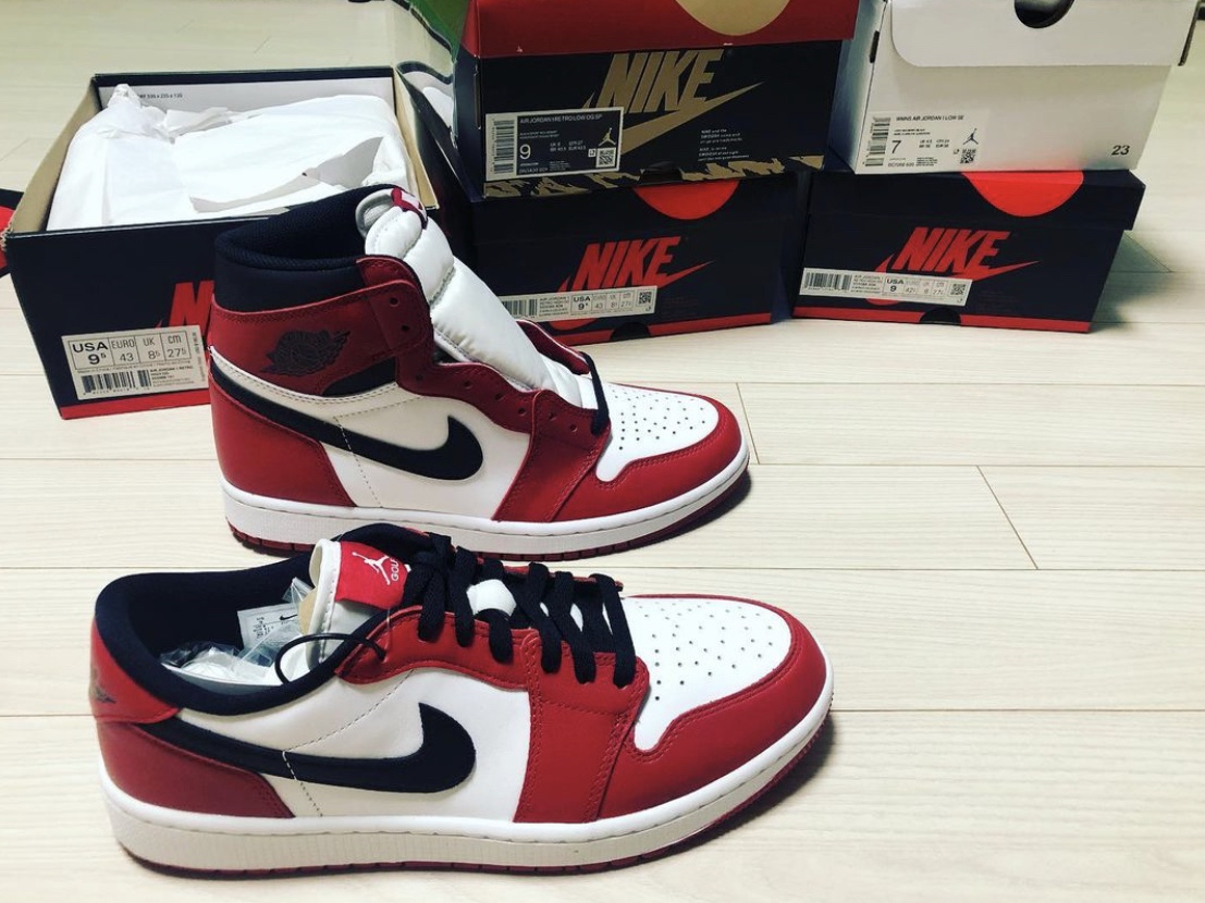 Jordan 1 Low Golf Chicago, Jordan 1 Retro High OG Chicago 2015 착용 스타일