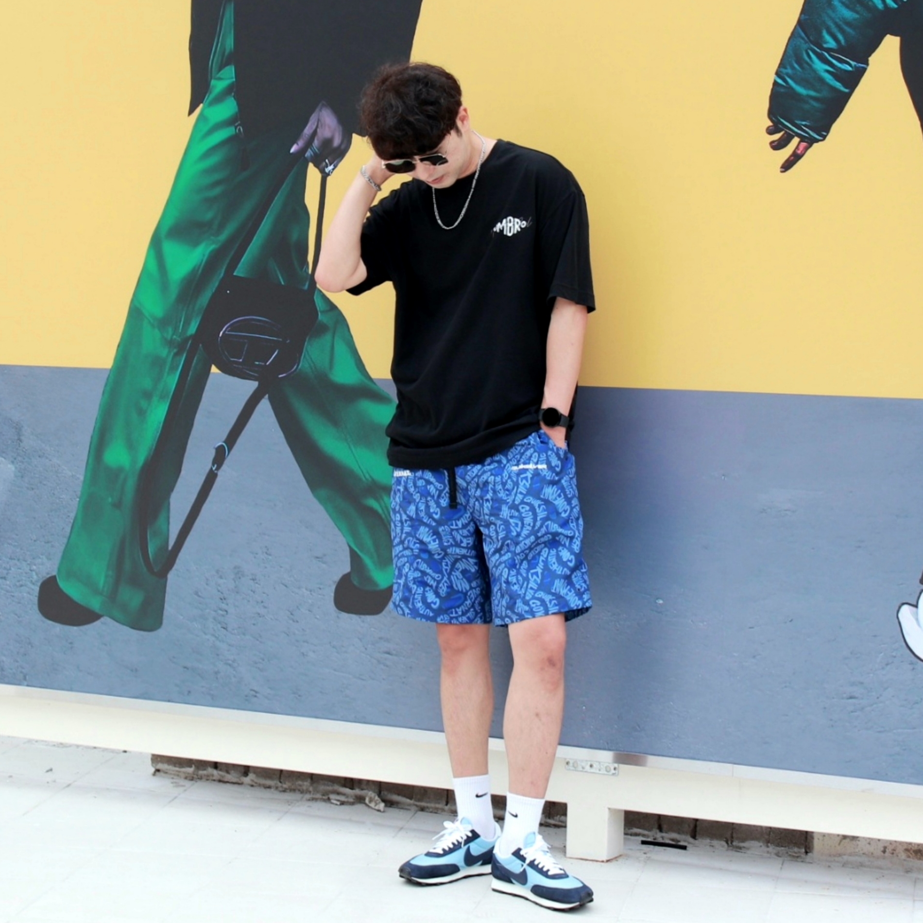 Nike Daybreak Light Armory Blue 착용 스타일 - 2