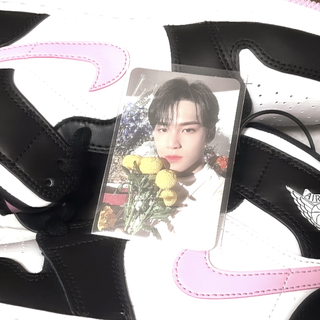(GS) Jordan 1 Mid Light Arctic Pink 착용 스타일