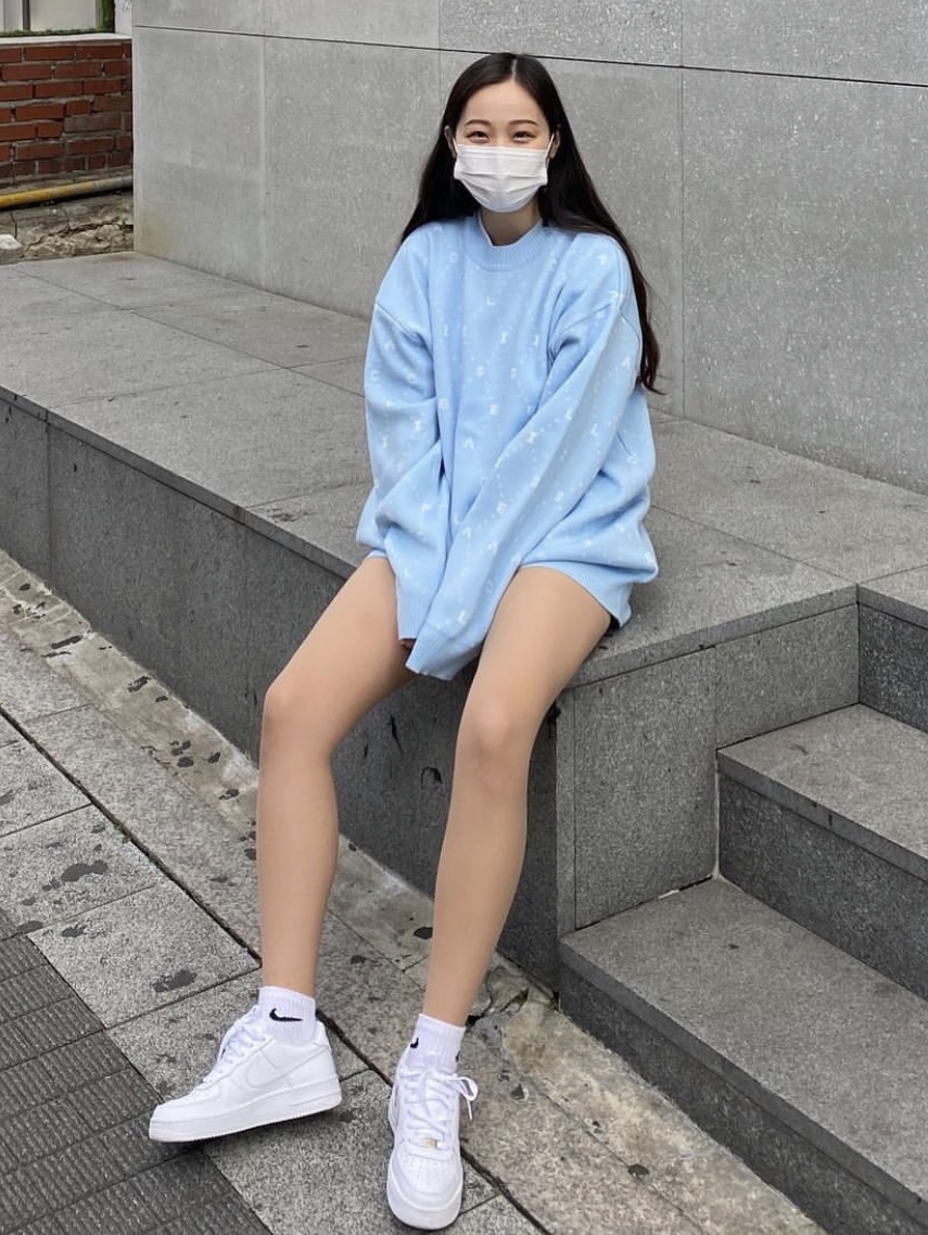 Nike Air Force 1 '07 Low White 착용 스타일
