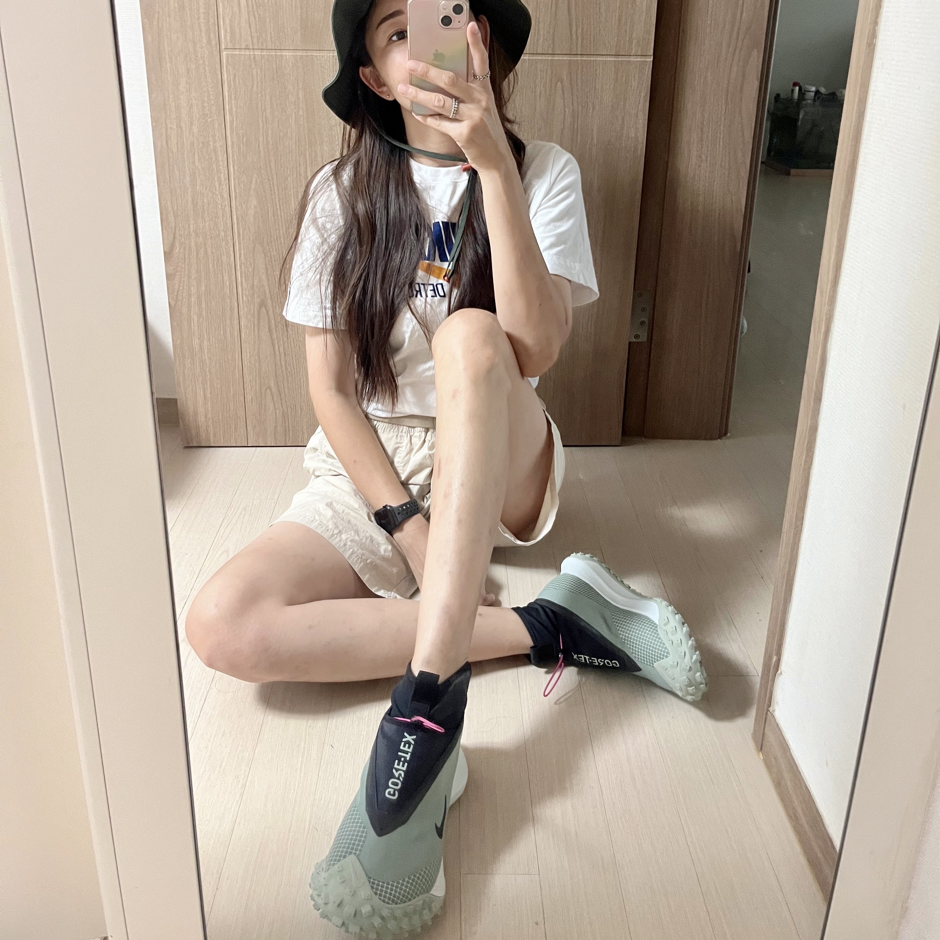 Nike ACG Mountain Fly Gore-Tex Clay Green, Nike ACG Mountain Fly Low Ironstone 착용 스타일 - 5
