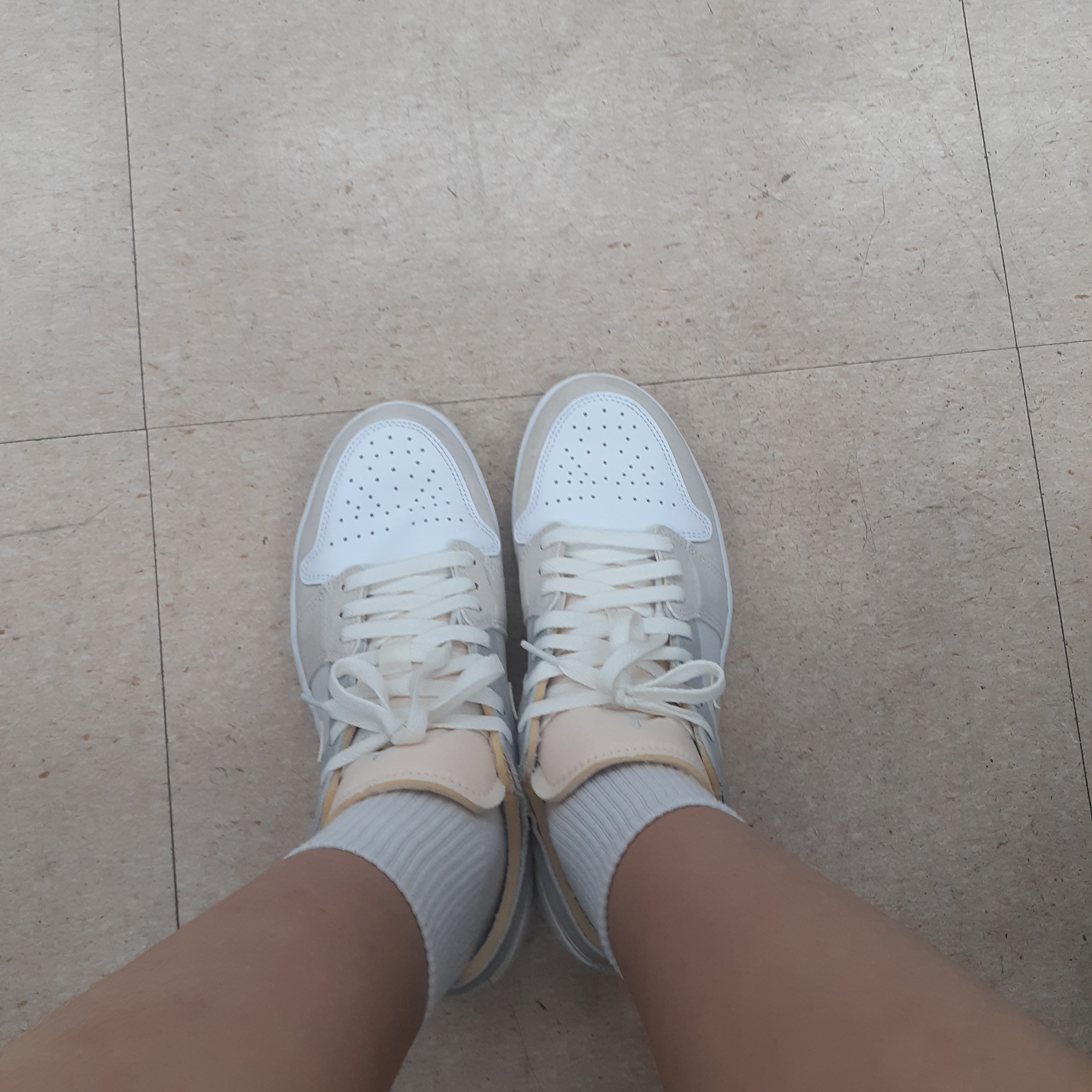 Jordan 1 Low SE Craft White and Phantom 착용 스타일
