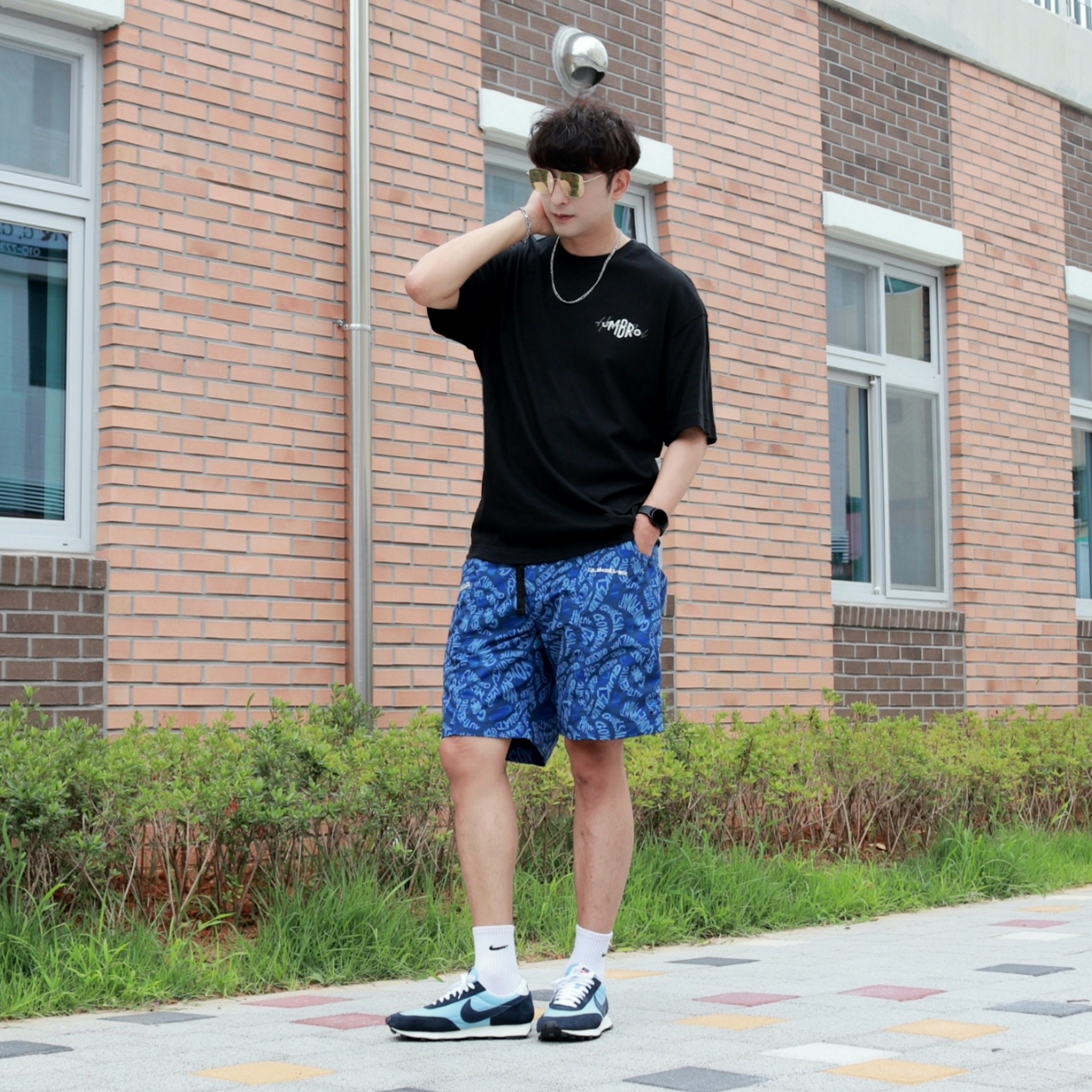 Nike Daybreak Light Armory Blue 착용 스타일 - 3