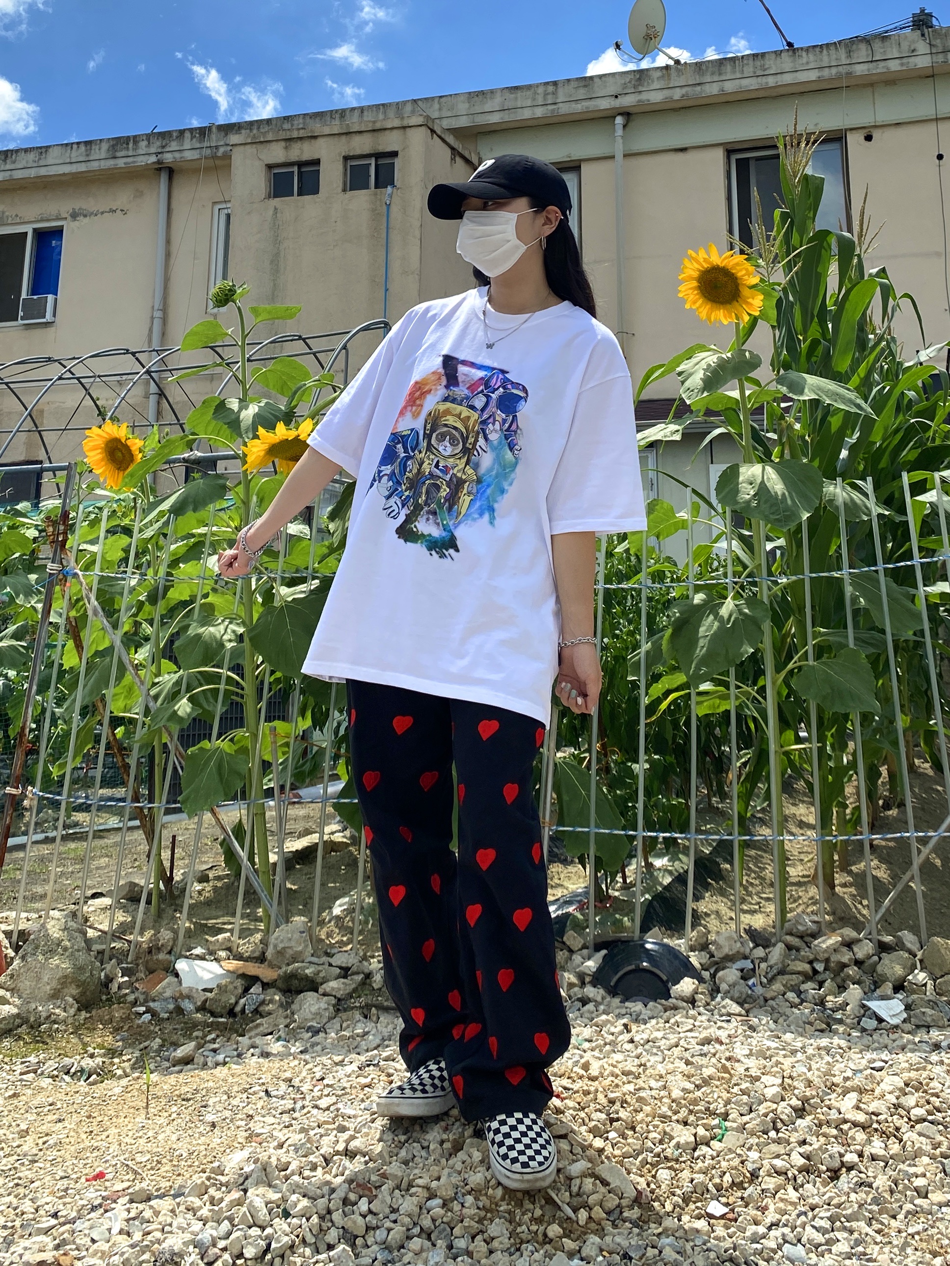 Palace Canvas P 6-Panel Black - 21FW 착용 스타일 - 1