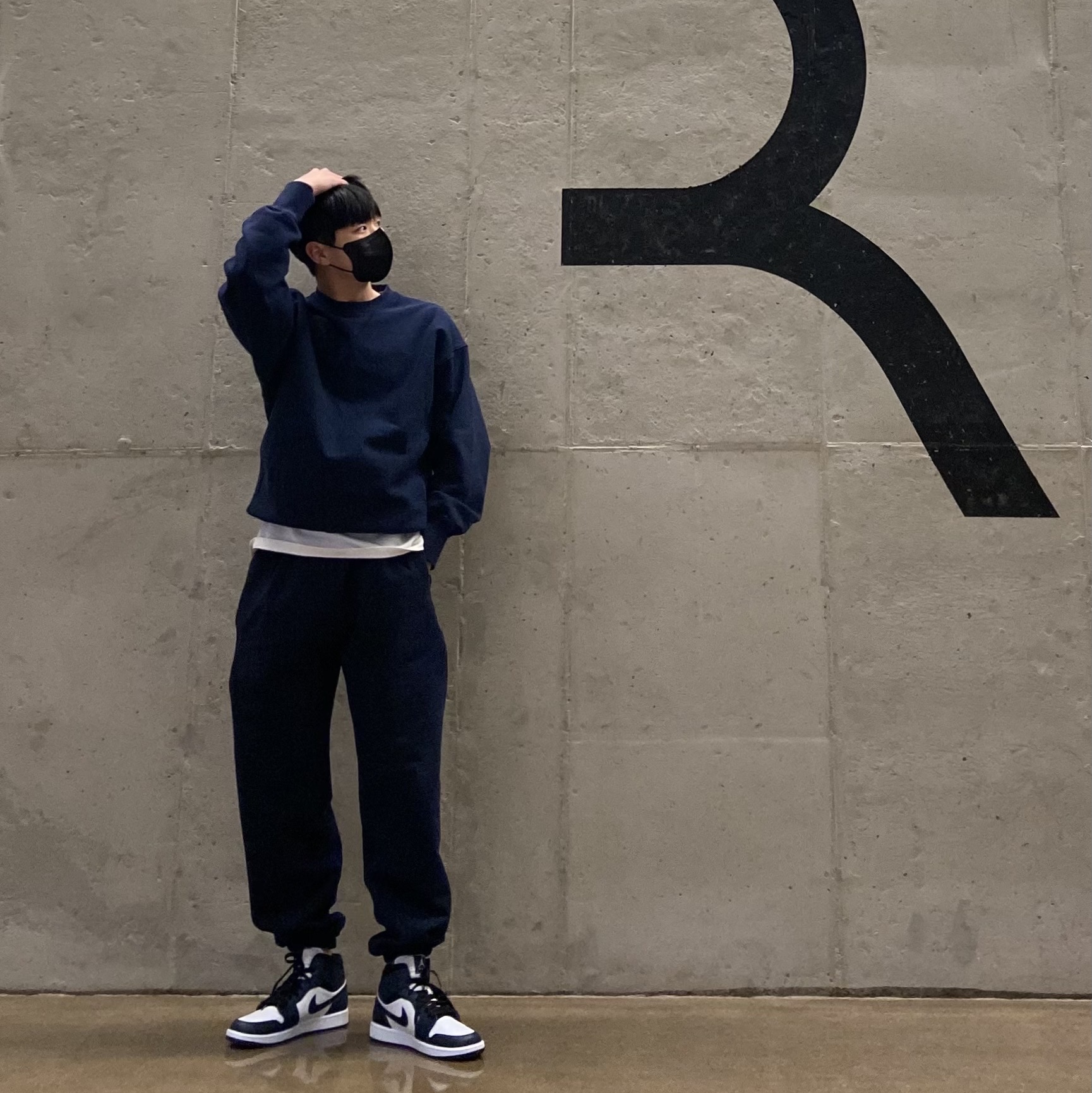 Jordan 1 Mid Dark Teal 착용 스타일