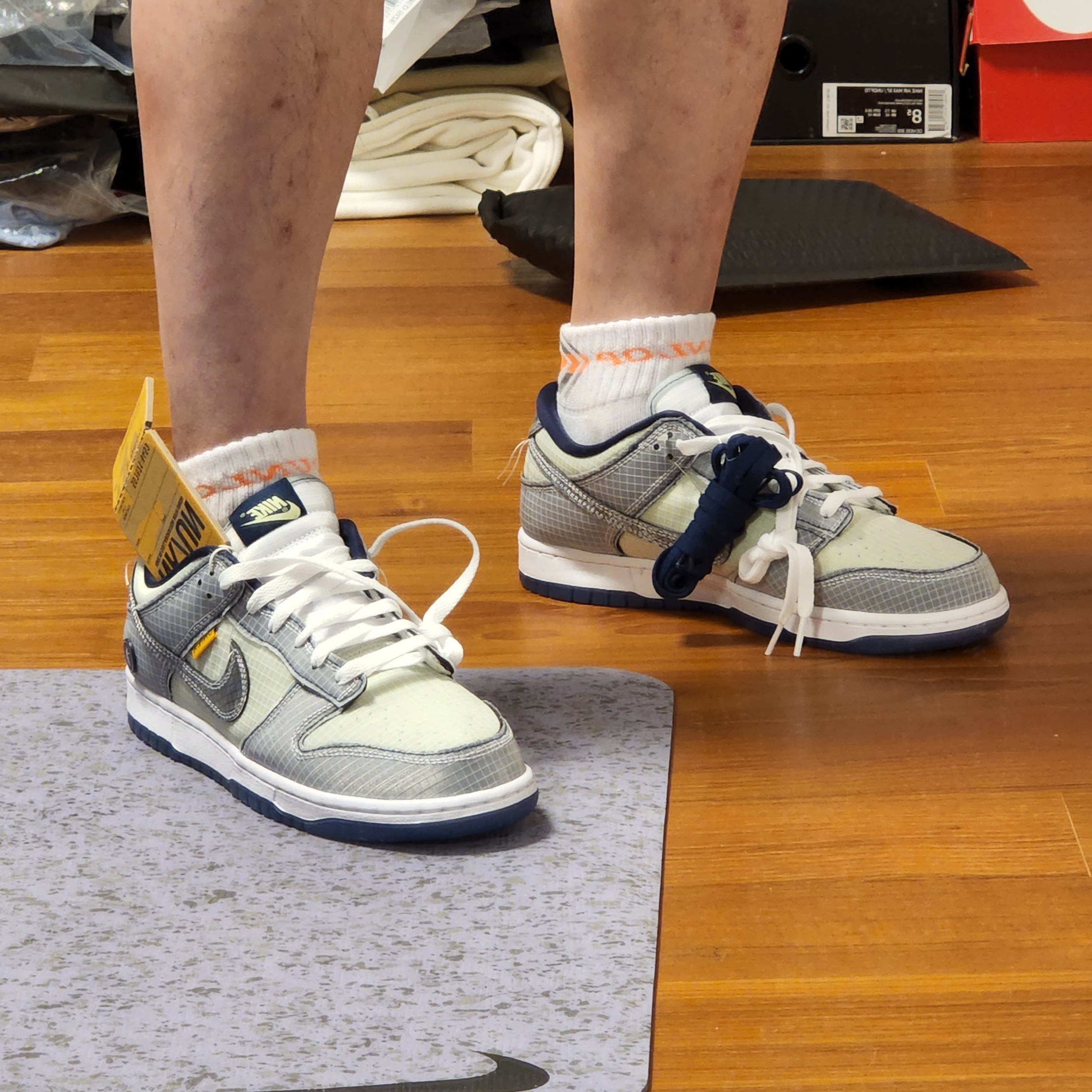 Jordan x Union Cap Photon Dust, Jordan x Union Fleece Shorts Photon Dust - US/EU 착용 스타일 - 2