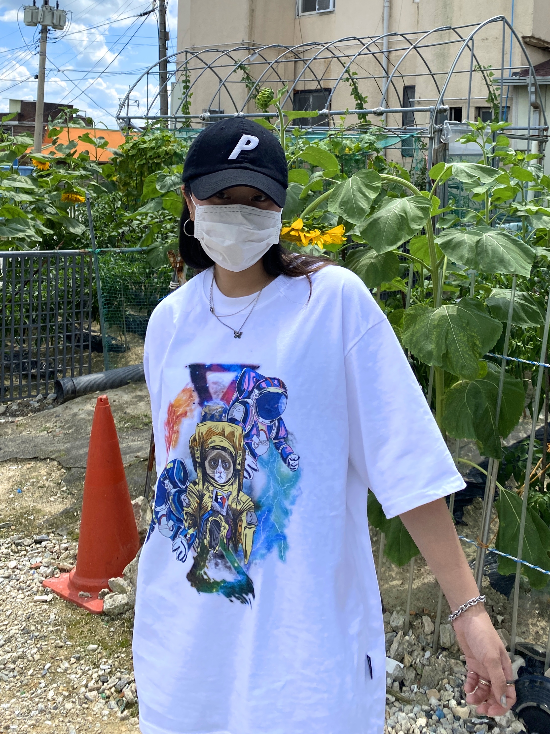 Palace Canvas P 6-Panel Black - 21FW 착용 스타일 - 2