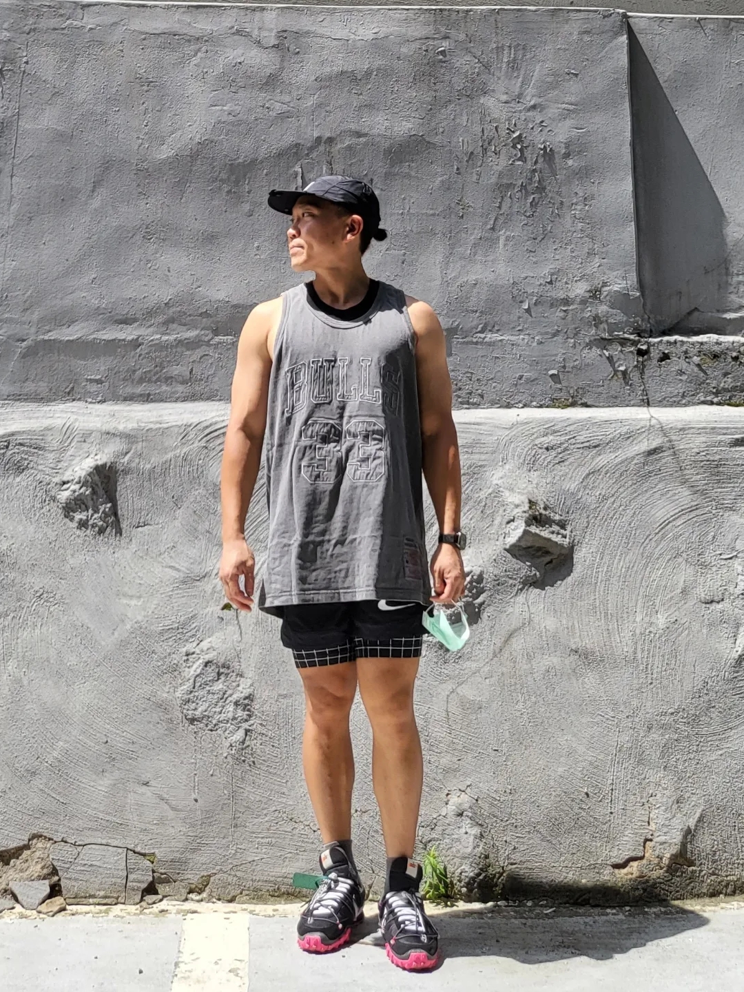 Nike x Matthew M Williams NRG AW84 Cap Black, Nike x Off-White NRG Shorts Black 착용 스타일 - 2