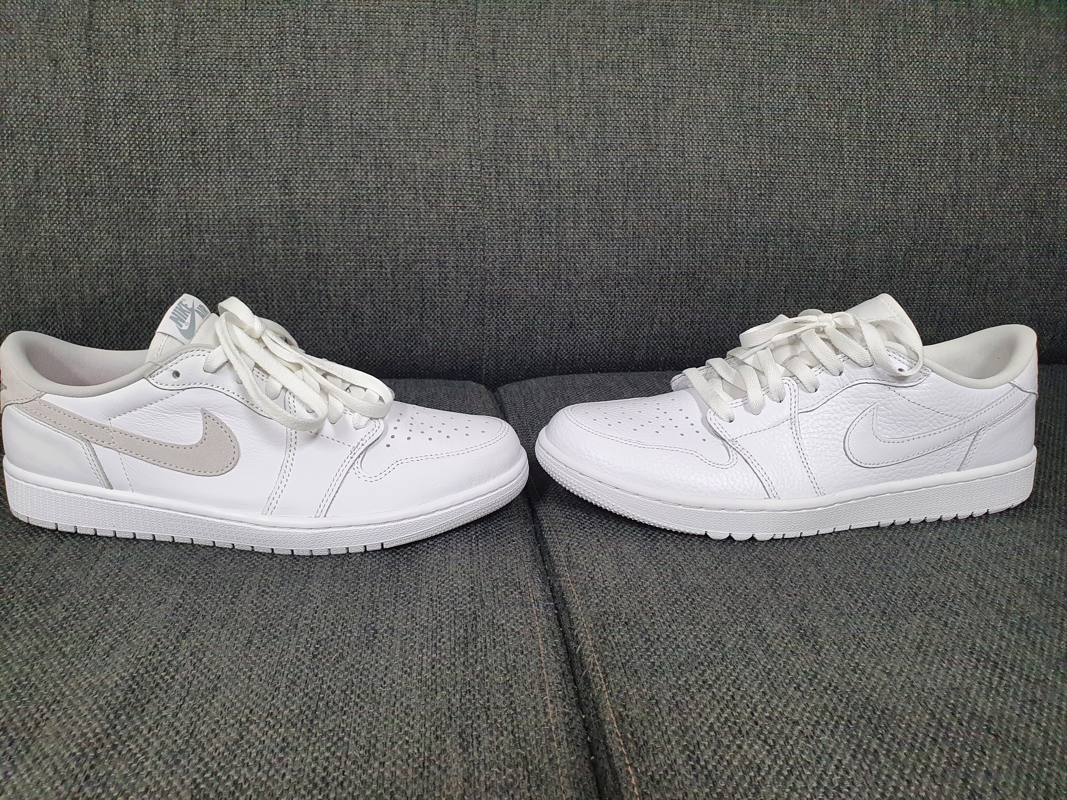 Jordan 1 Low Golf Triple White, Jordan 1 Low OG Neutral Grey 착용 스타일 - 2