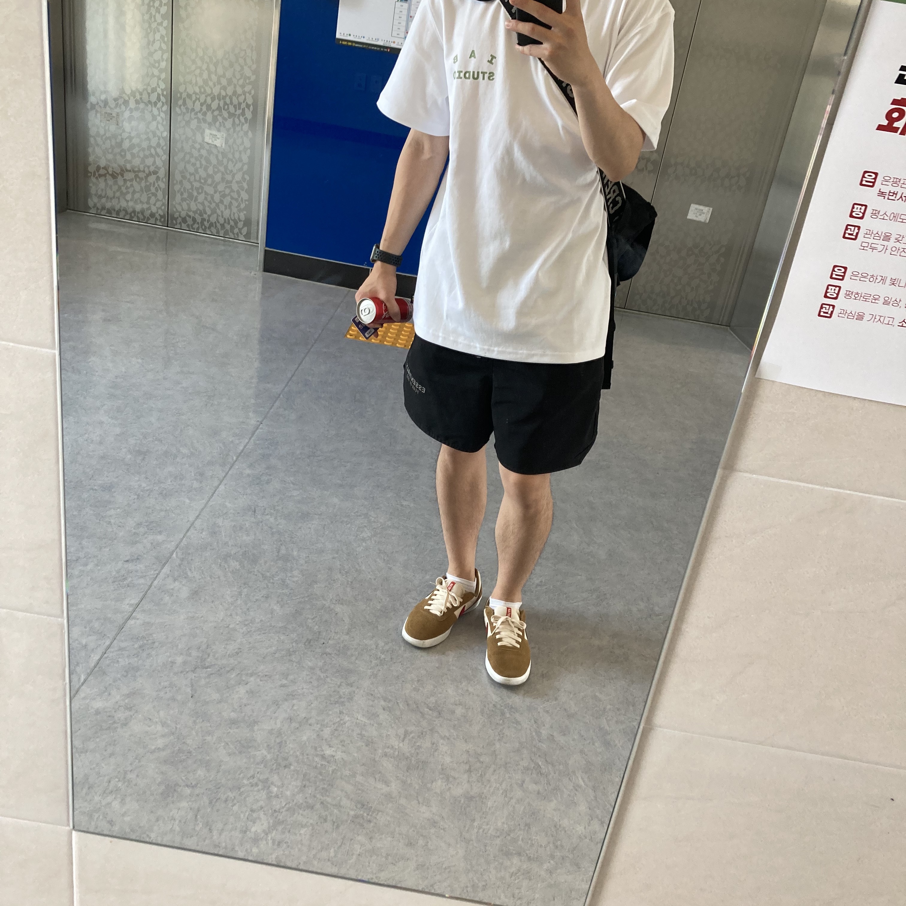 Nike SB Team Classic Golden Beige Cream Red, Essentials Volley Shorts Black - 21SS 착용 스타일