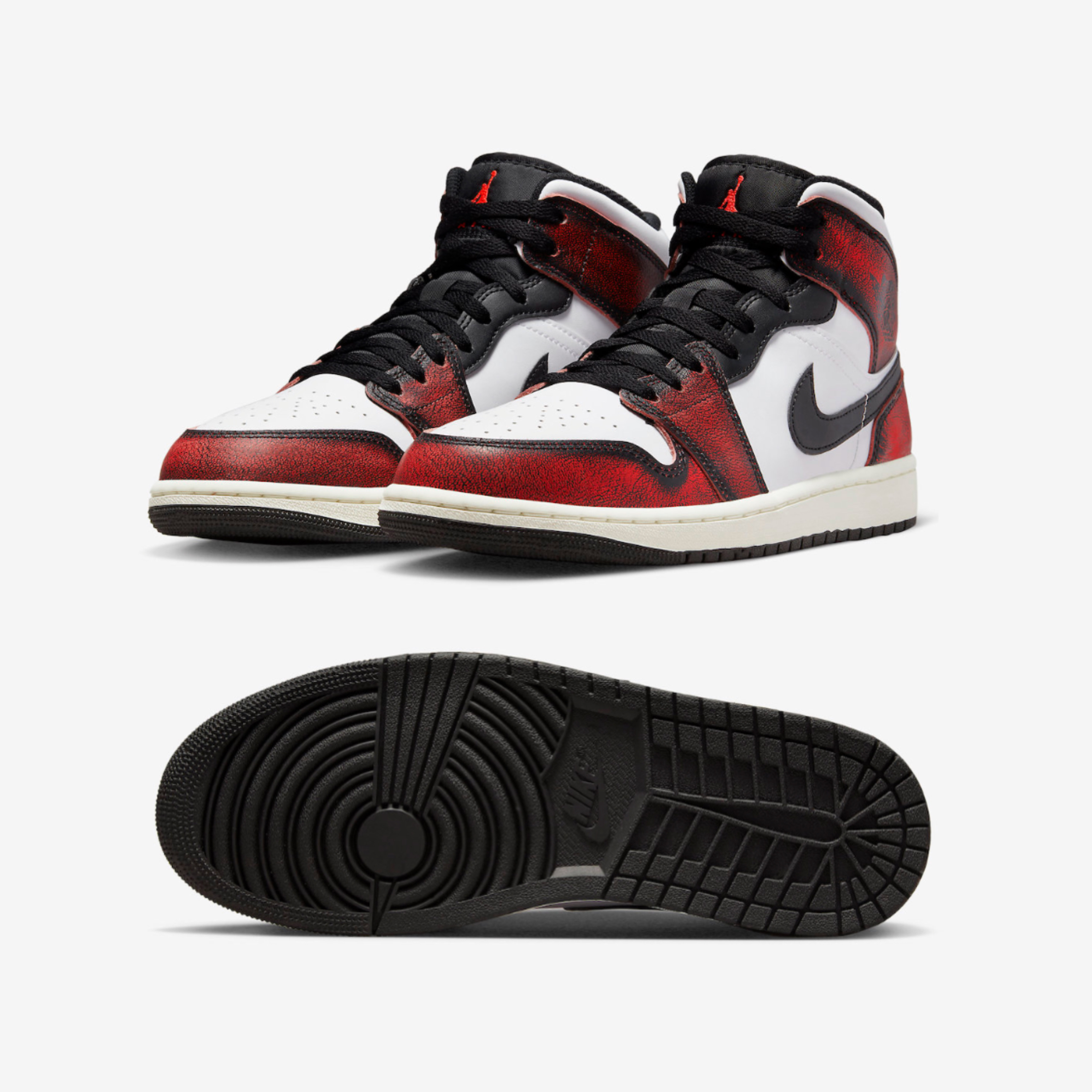Jordan 1 Mid SE Infrared 23 착용 스타일 - 2