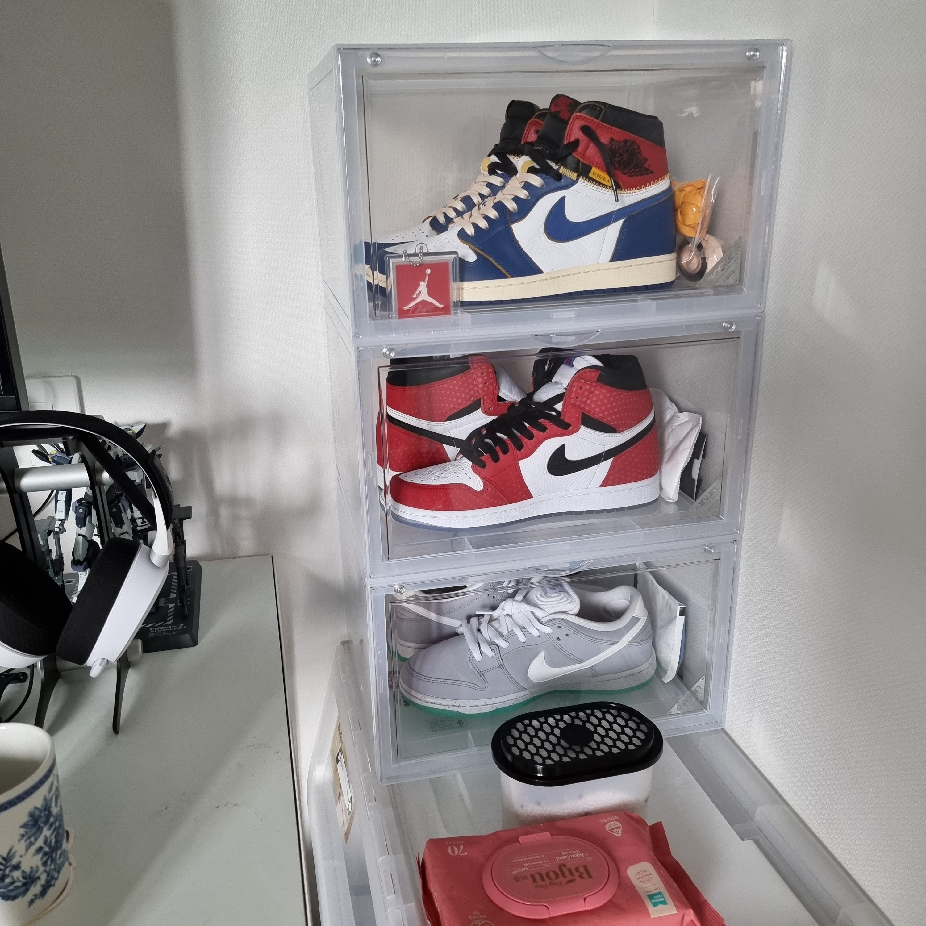 Jordan 1 x Union Retro High Blue Toe, Jordan 1 Retro High Spider-Man Origin Story 착용 스타일 - 2