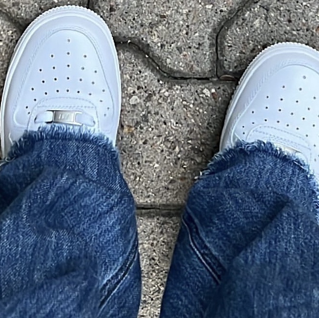 (W) Nike Air Force 1 '07 Low White 착용 스타일