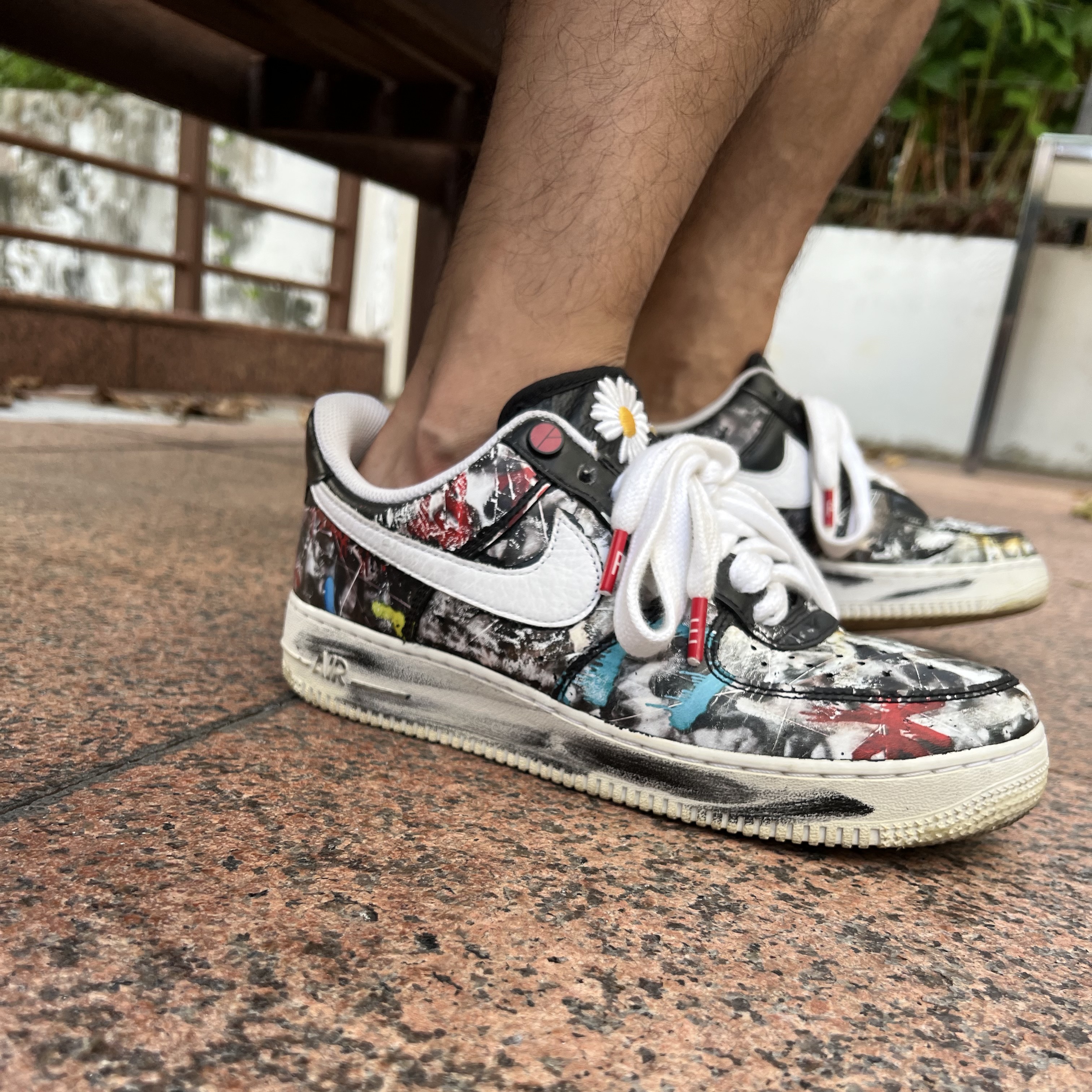Nike x Peaceminusone Air Force 1 Low Para-Noise 착용 스타일