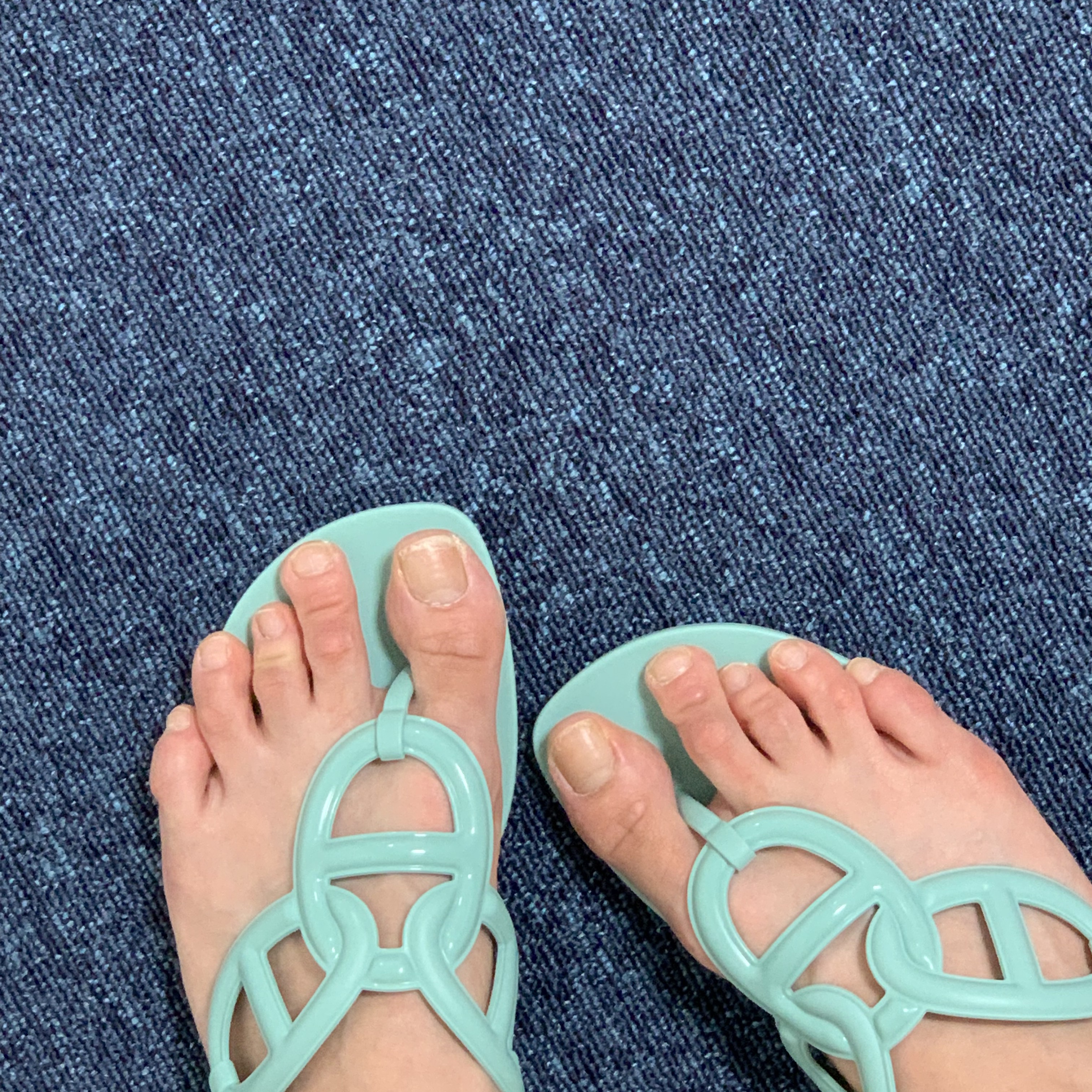 (W) Hermes Egerie Sandal Vert Embrun 착용 스타일 - 2
