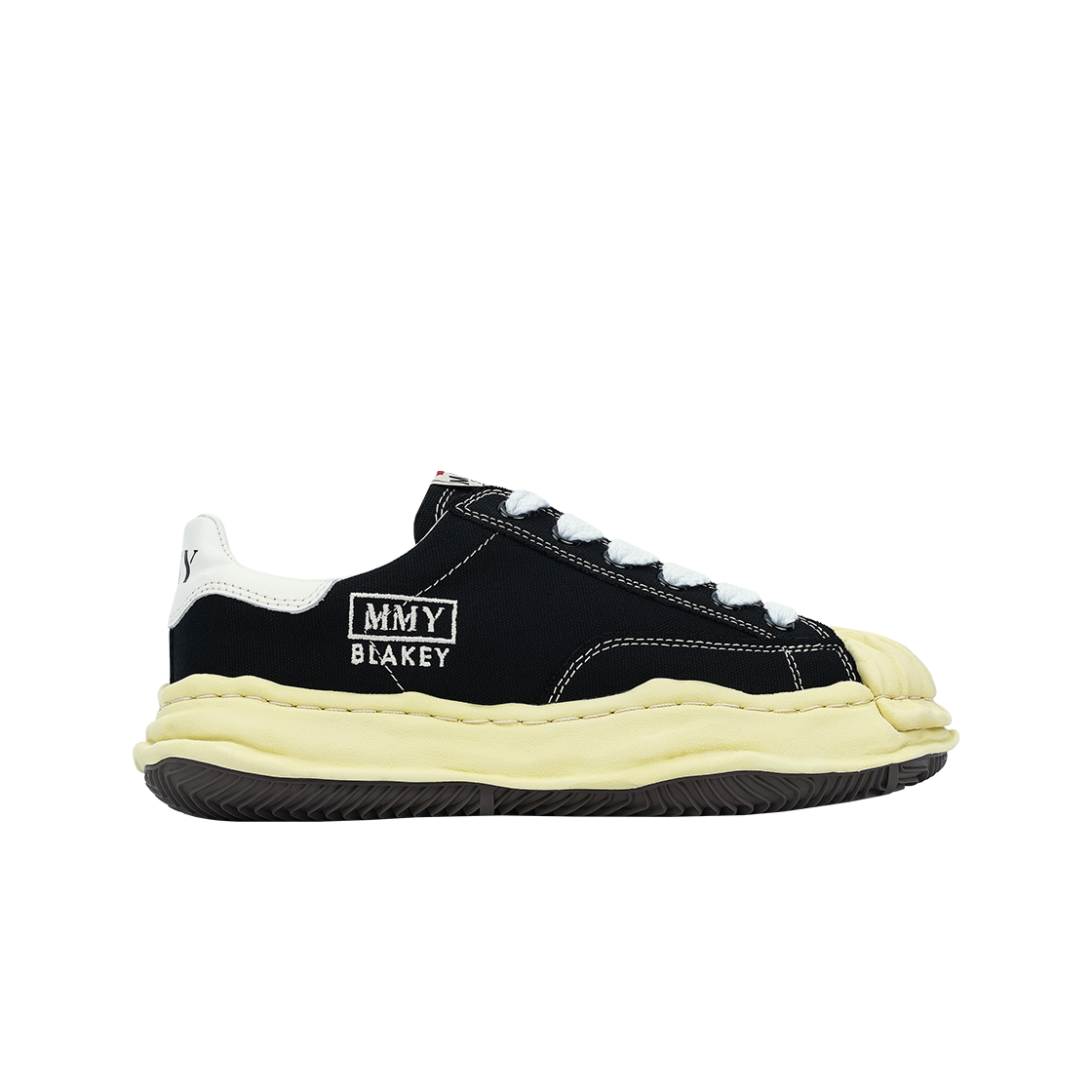 메종 미하라 야스히로 블레이키 VL OG 솔 캔버스 로우탑 스니커즈 블랙(Maison Mihara Yasuhiro Blakey VL OG Sole Canvas Low-top Sneakers Black)