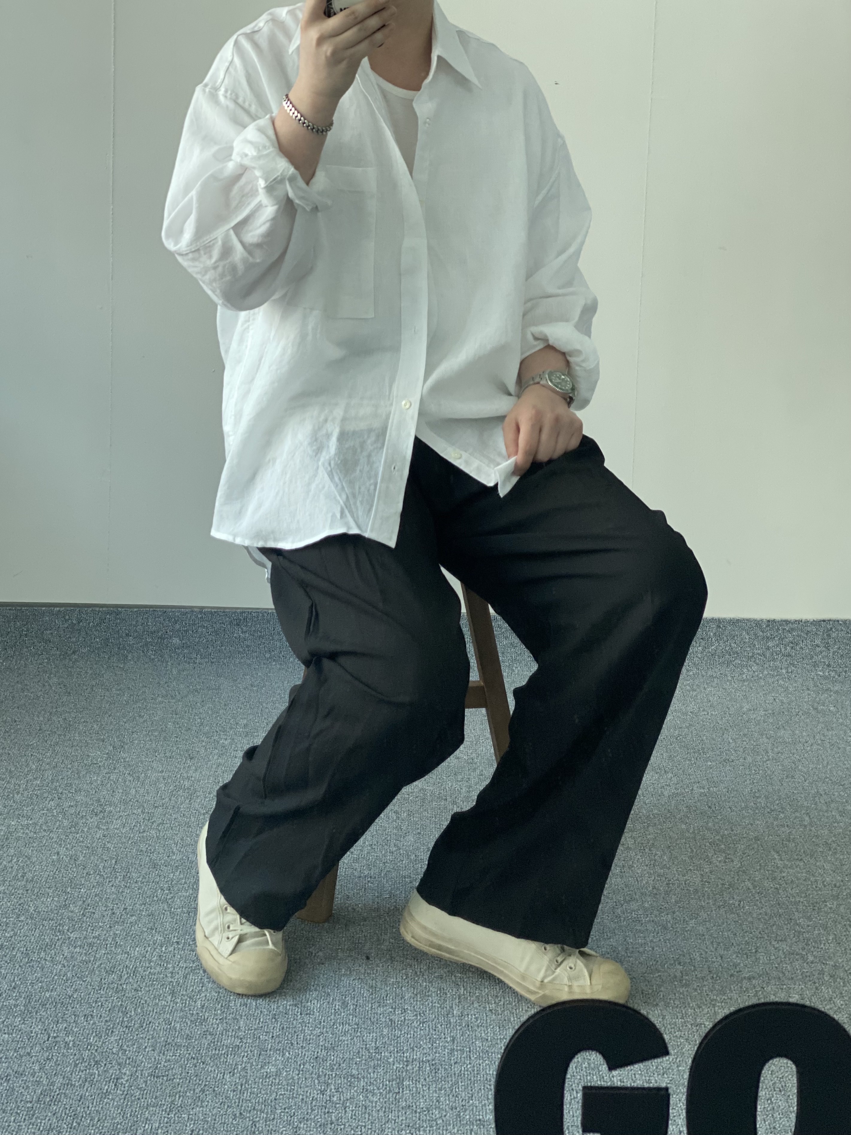 Moonstar x Studio Nicholson Merino Sneakers Dove, Rolex Submariner Date 40mm 116610LV Green Oyster 착용 스타일 - 1