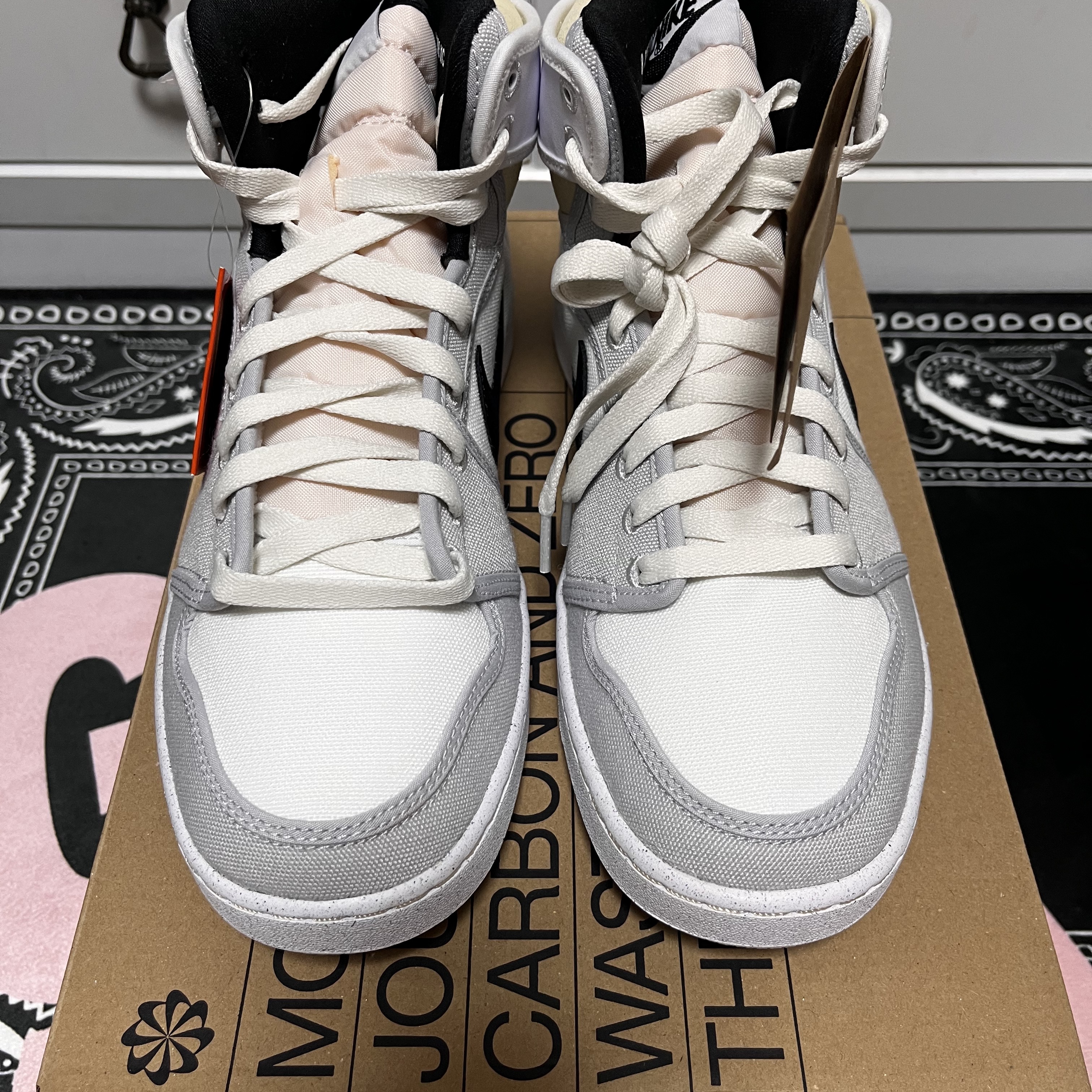 Jordan 1 KO White and Black 착용 스타일 - 2
