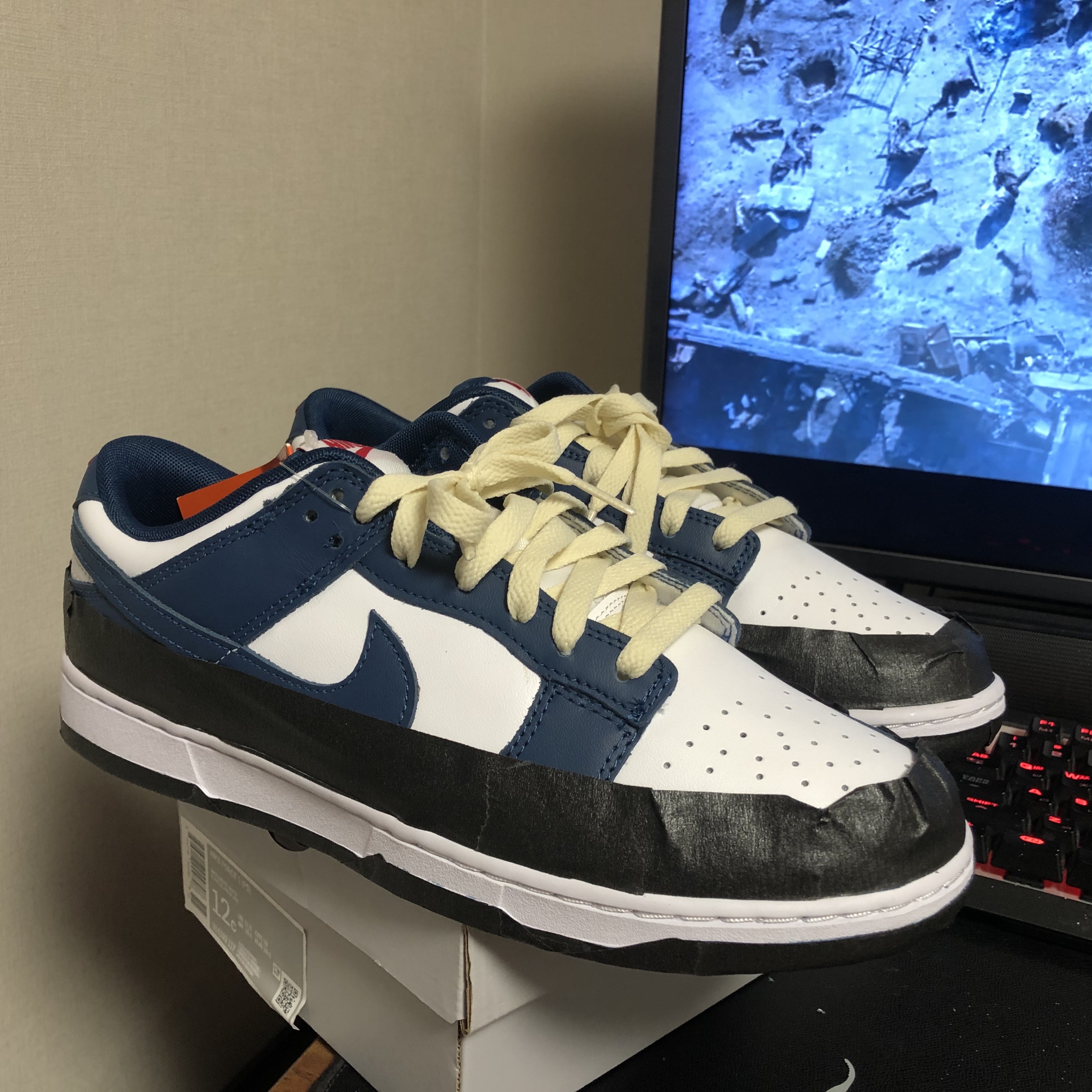 Nike Dunk Low Retro Valerian Blue 착용 스타일 - 4