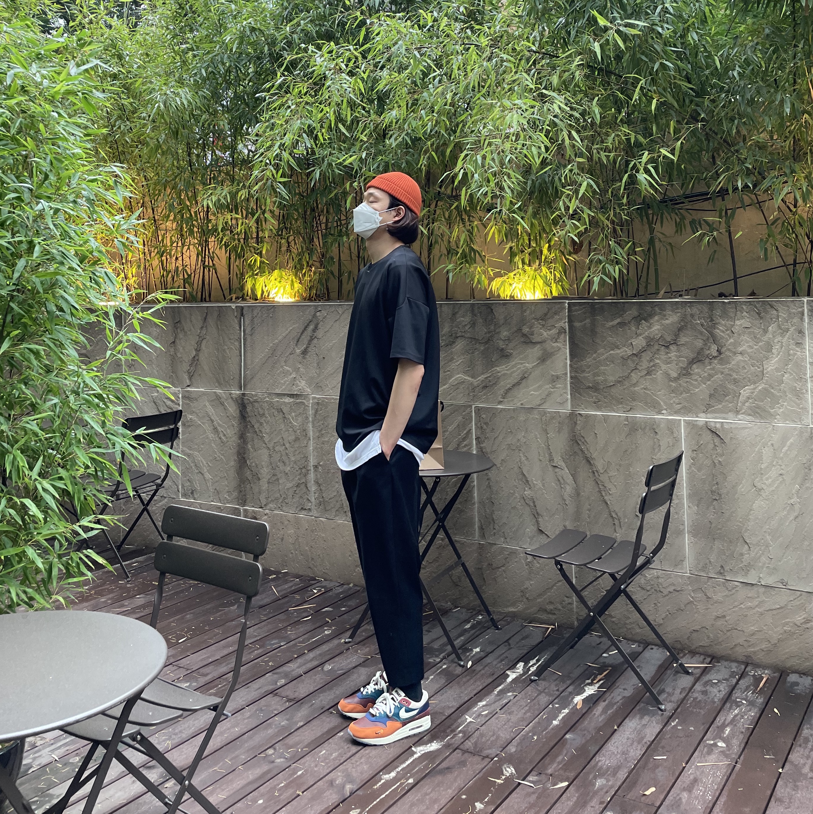 Nike x Kasina Air Max 1 SP Won-Ang Orange 착용 스타일