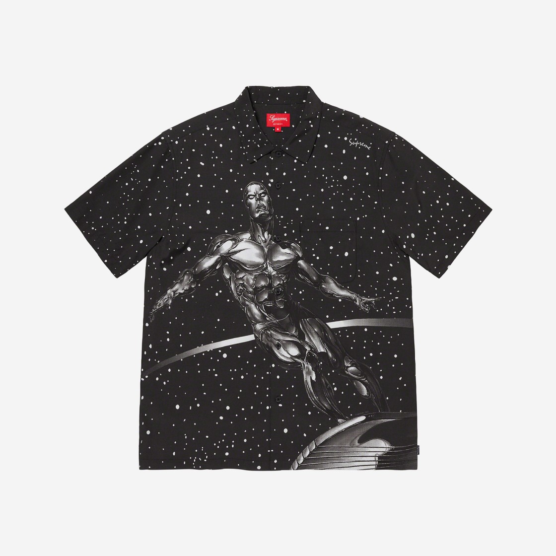 Supreme Silver Surfer S/S Shirt Black - 22SS 상세 이미지 1