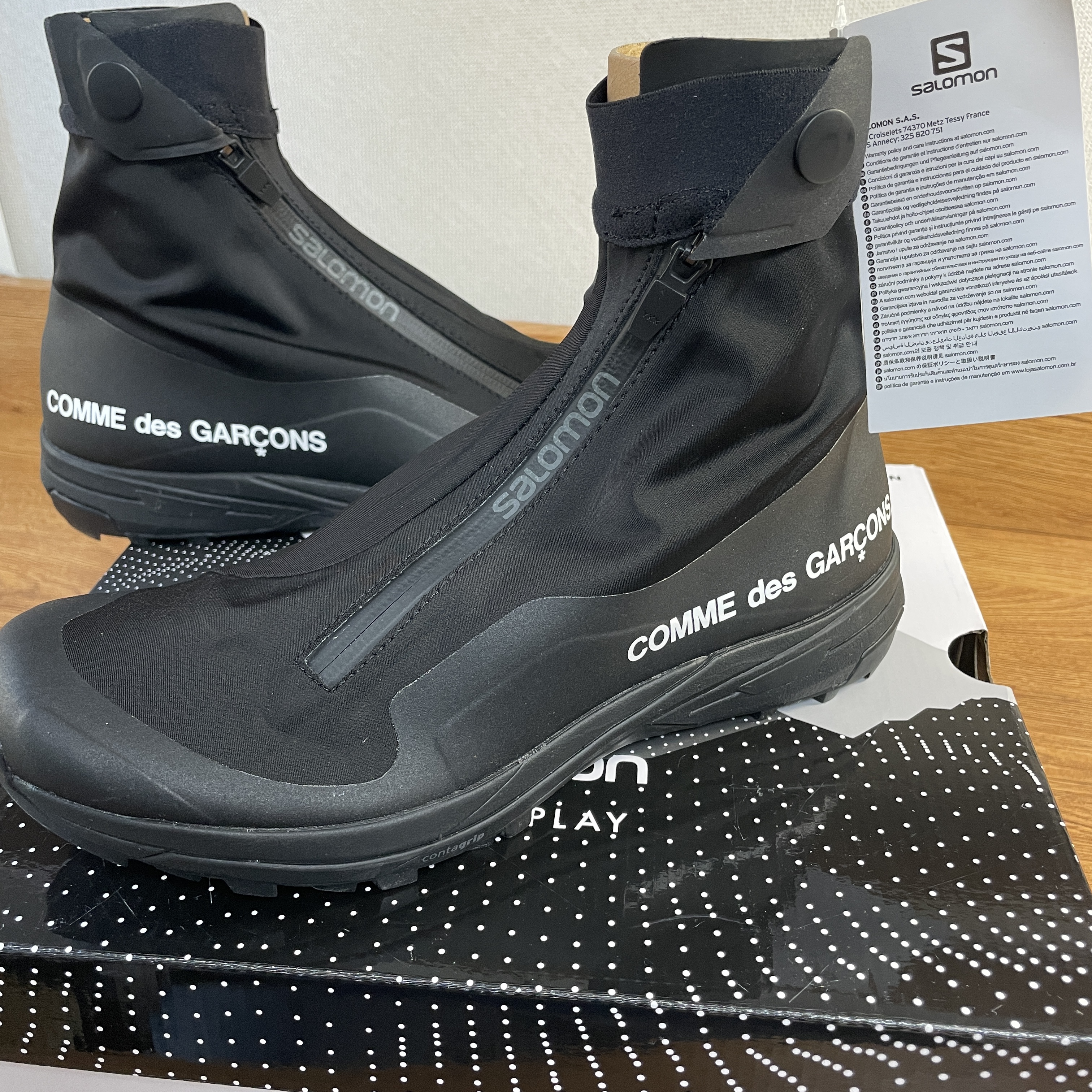 Salomon x Comme des Garcons XA-Alpine 2 Black 착용 스타일 - 1