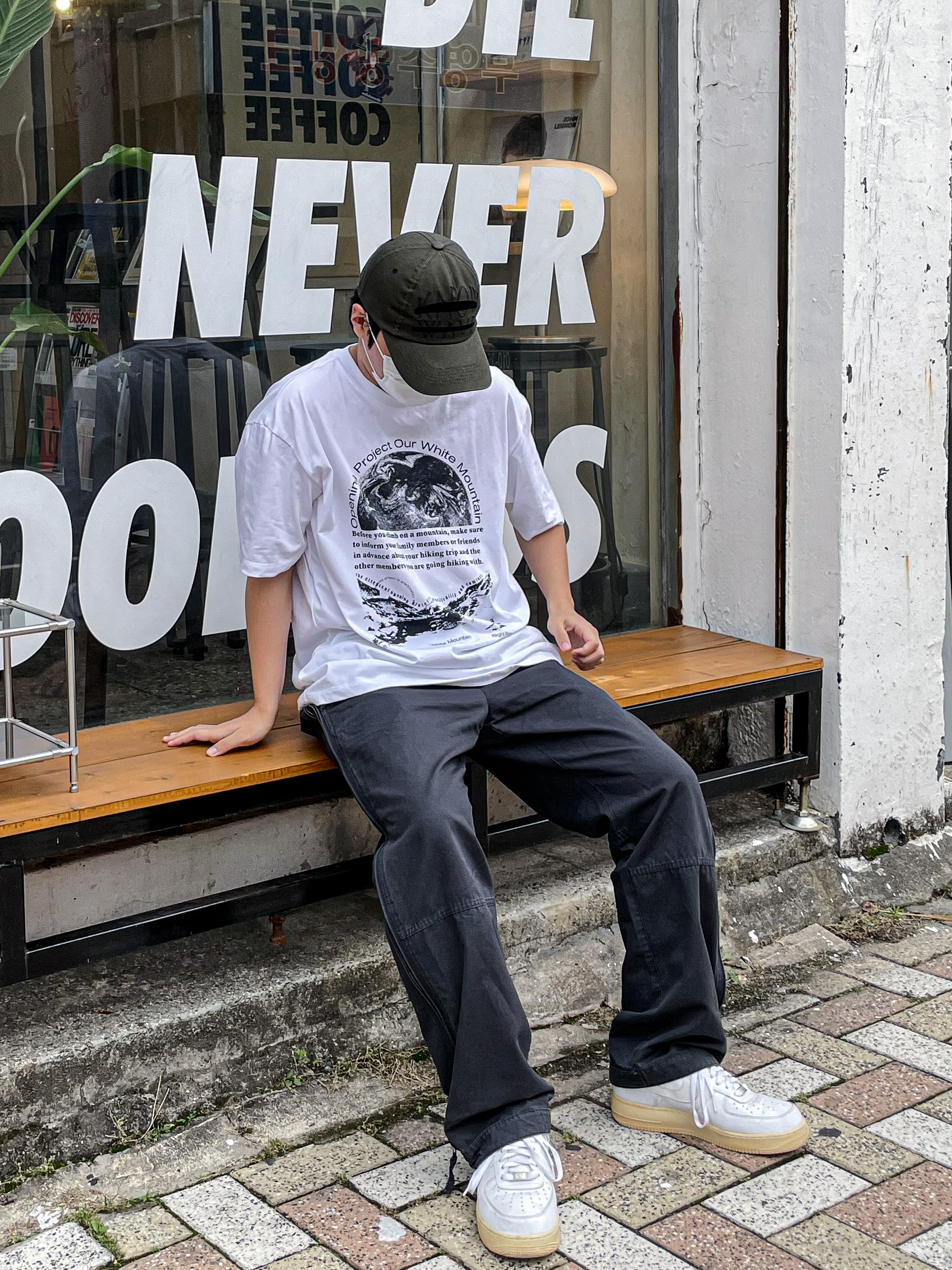Nike Air Force 1 '07 Low White 착용 스타일