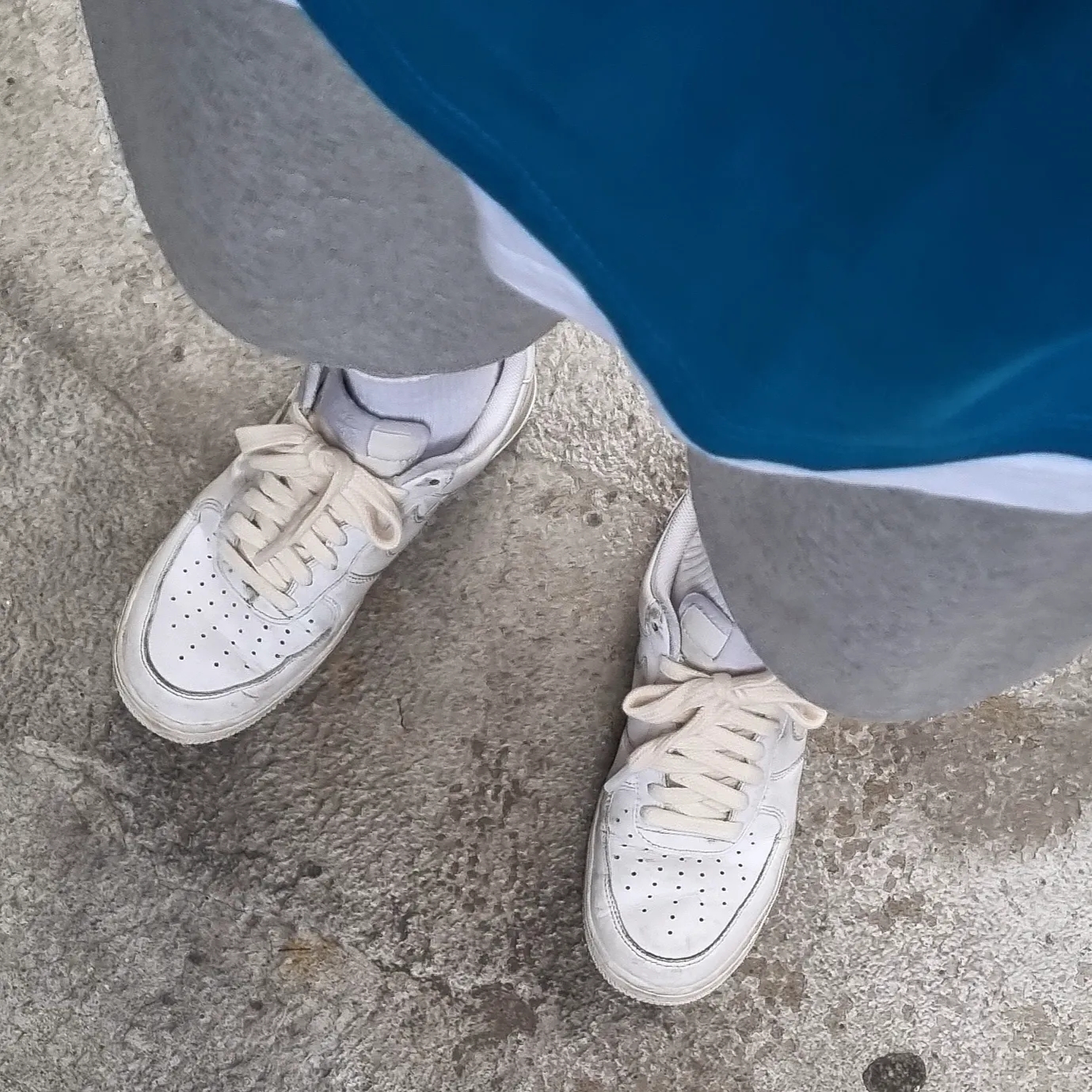 Palace x Adidas Nature T-Shirt Mystery Petrol - 22SS, Nike Air Force 1 '07 Low White 착용 스타일 - 3