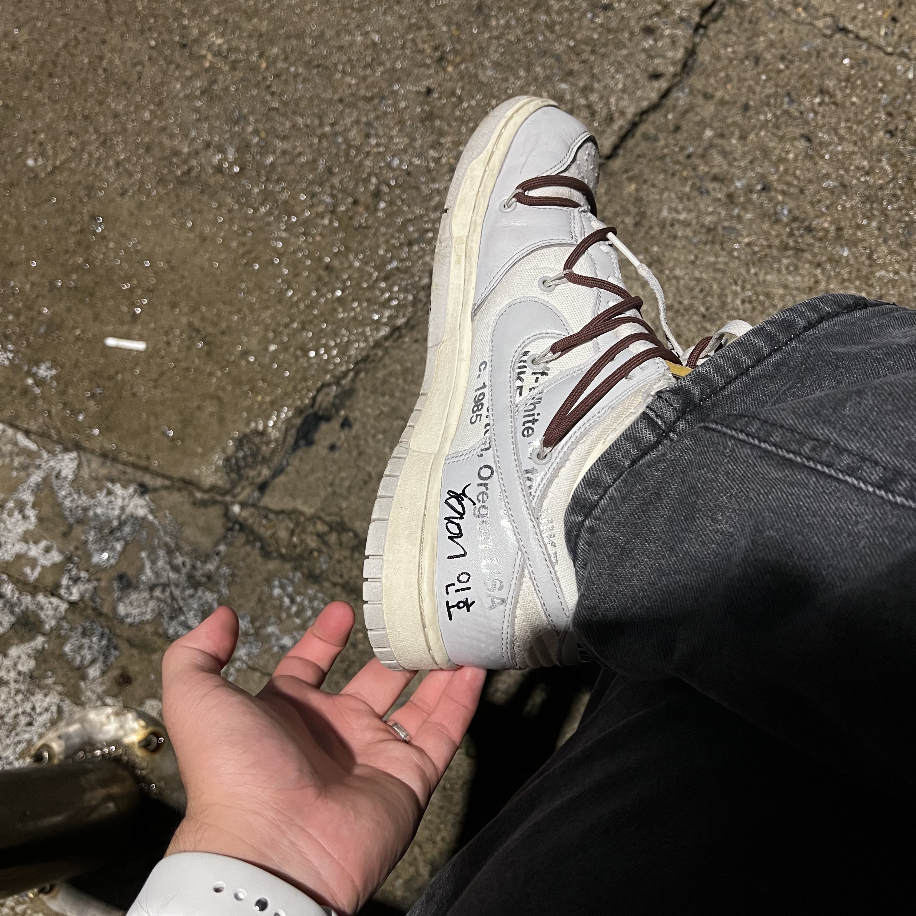 Nike x Off-White Dunk Low The 50 - Lot 46 착용 스타일