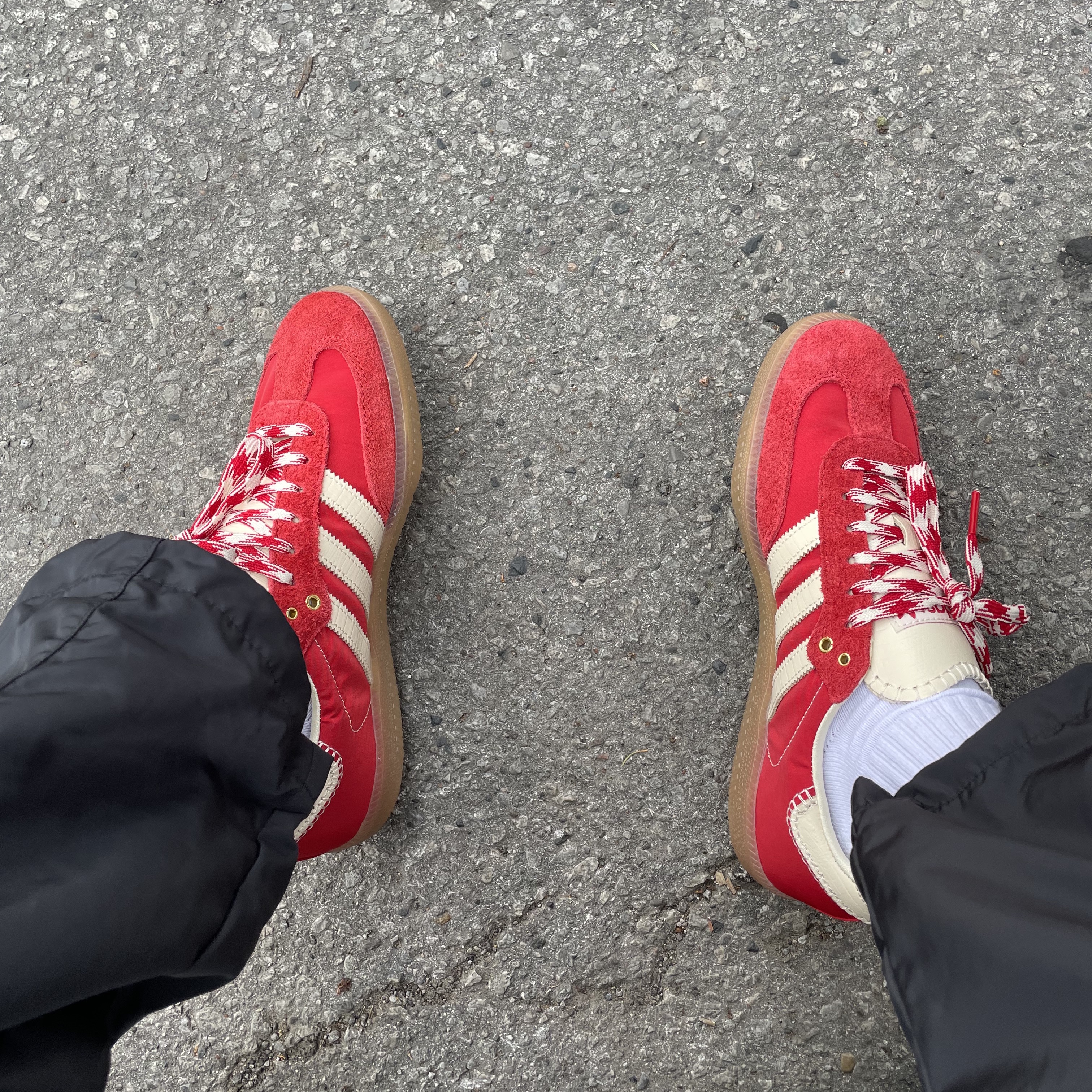 Adidas x Wales Bonner Samba Collegiate Orange 착용 스타일 - 3