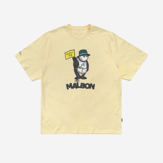 말본 골프 캐디 베어 티셔츠 옐로우