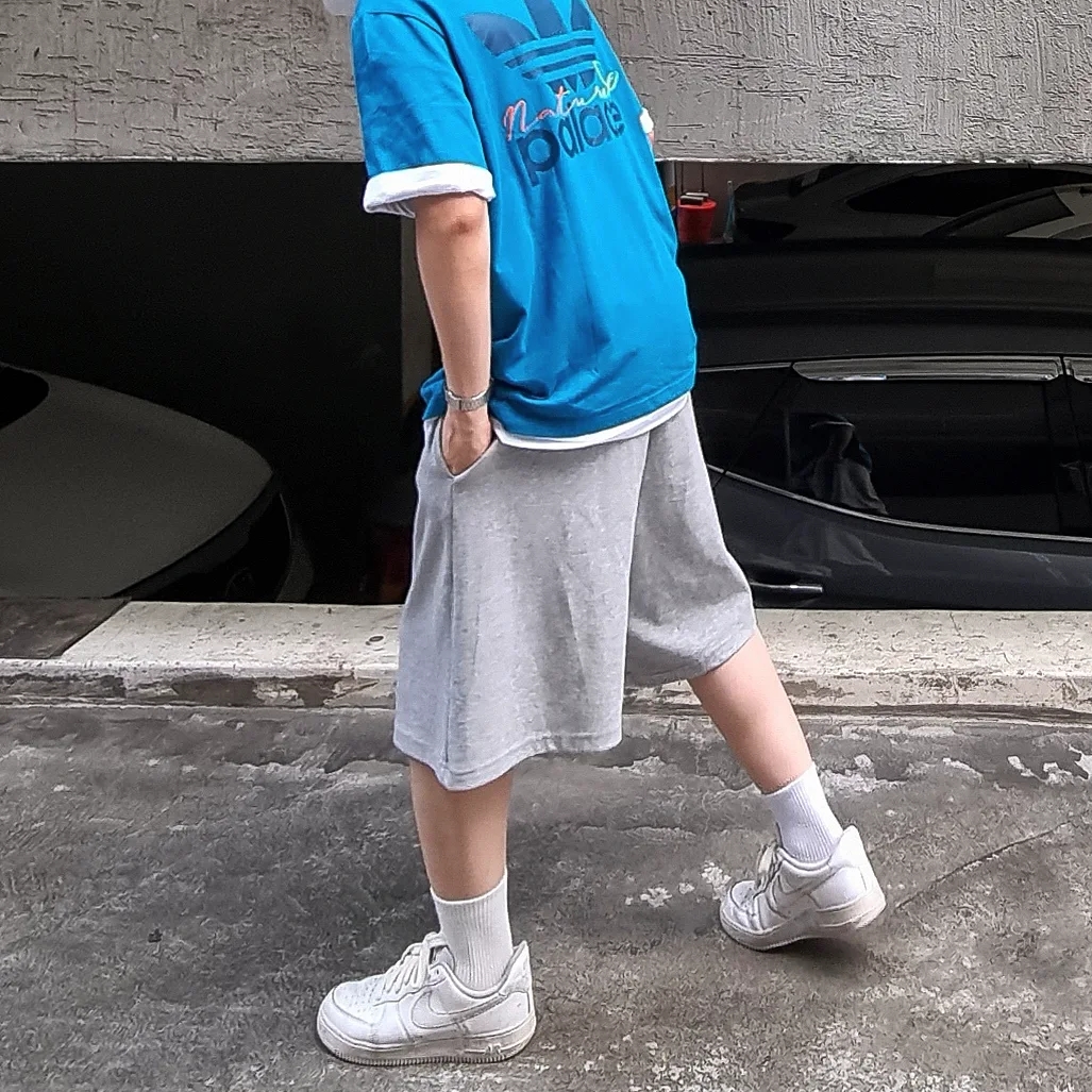 Palace x Adidas Nature T-Shirt Mystery Petrol - 22SS, Nike Air Force 1 '07 Low White 착용 스타일 - 1