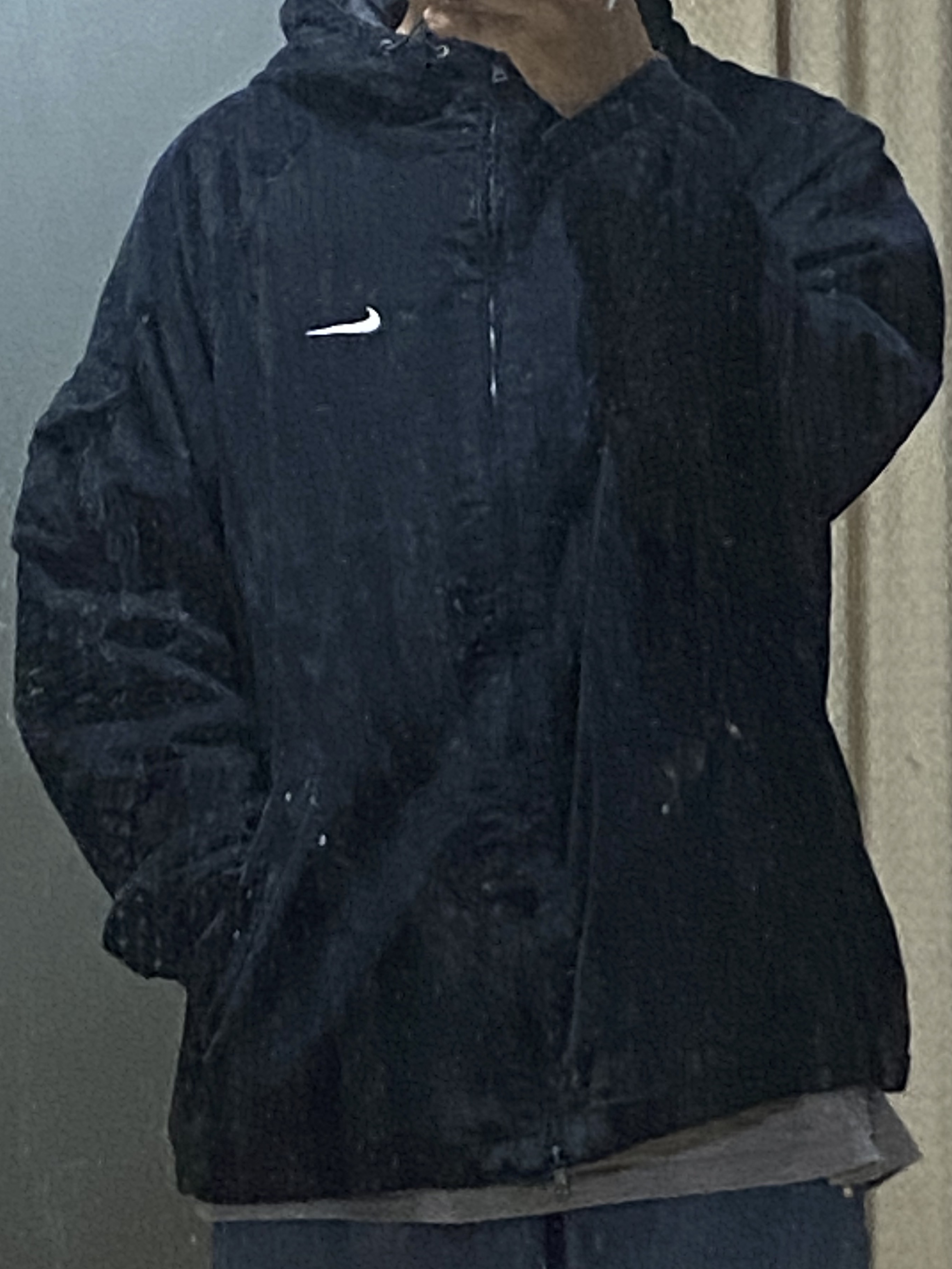 Supreme x The North Face Trekking Convertible Jacket Black - 22SS, Supreme x Nike Arc Corduroy Hooded Jacket Black - 22SS 착용 스타일 - 2