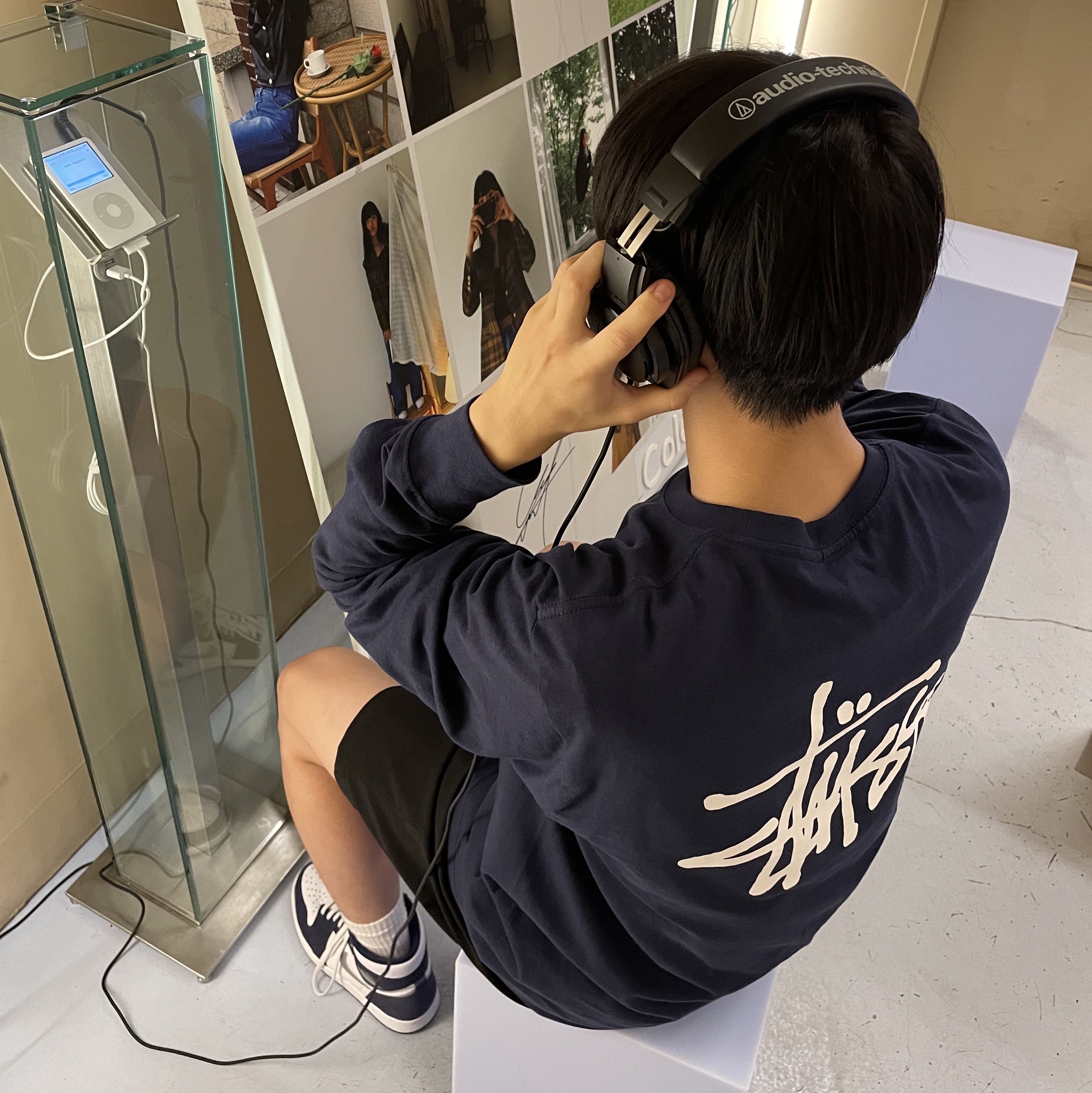 Jordan 1 Retro High OG CO.JP Midnight Navy, Stussy Basic Stussy LS T-Shirt Navy 2022 착용 스타일