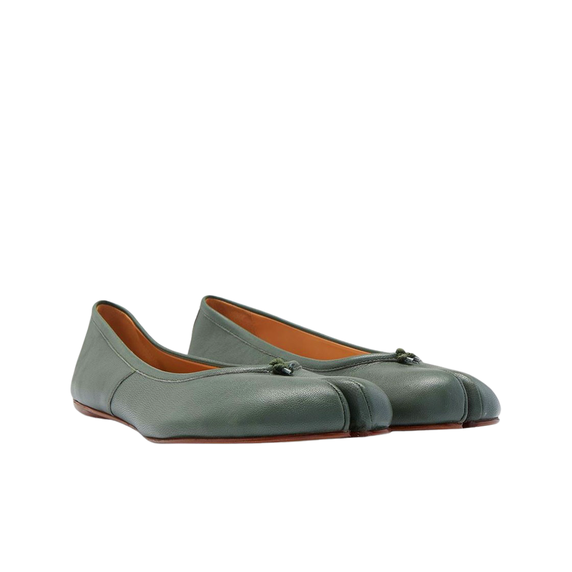 (W) 메종 마르지엘라 타비 발레리나 슈즈 밀리터리 그린((W) Maison Margiela Tabi Ballerina Shoes Miltary Green) - 2