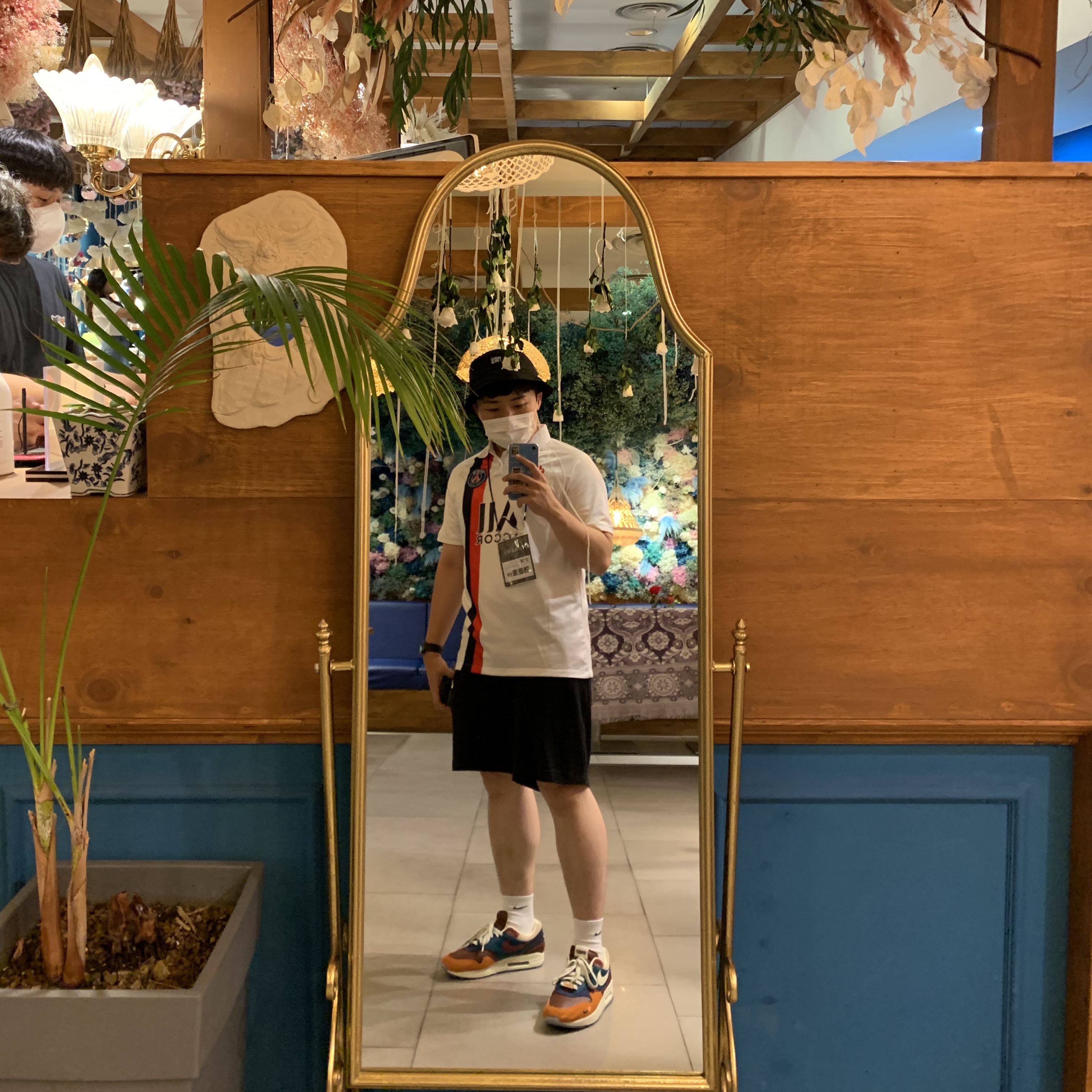 Nike x Kasina Air Max 1 SP Won-Ang Orange 착용 스타일