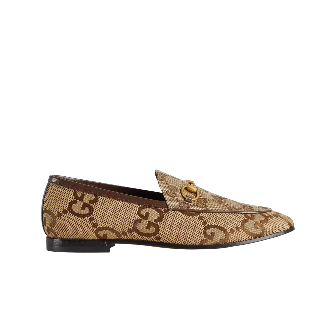 (W) 구찌 맥시 GG 조던 로퍼 카멜 에보니((W) Gucci Maxi GG Jordaan Loafer Camel Ebony) - 1