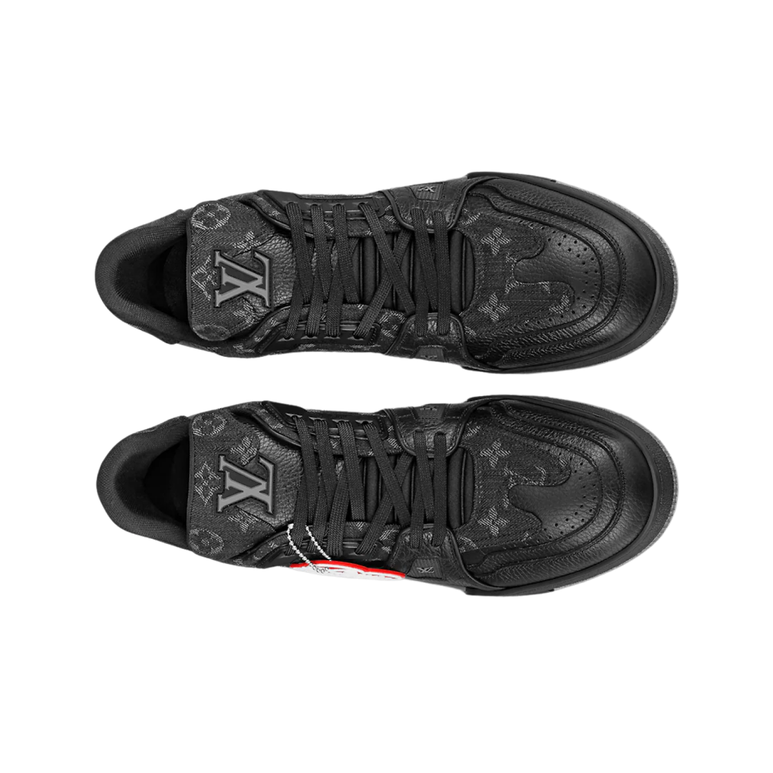 루이비통 x 니고 LV 트레이너 스니커즈 모노그램 데님 블랙(Louis Vuitton x Nigo LV Trainer Sneakers Monogram Denim Black) - 2