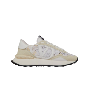 (W) Valentino Lace & Mesh Lace Runner Sneakers White