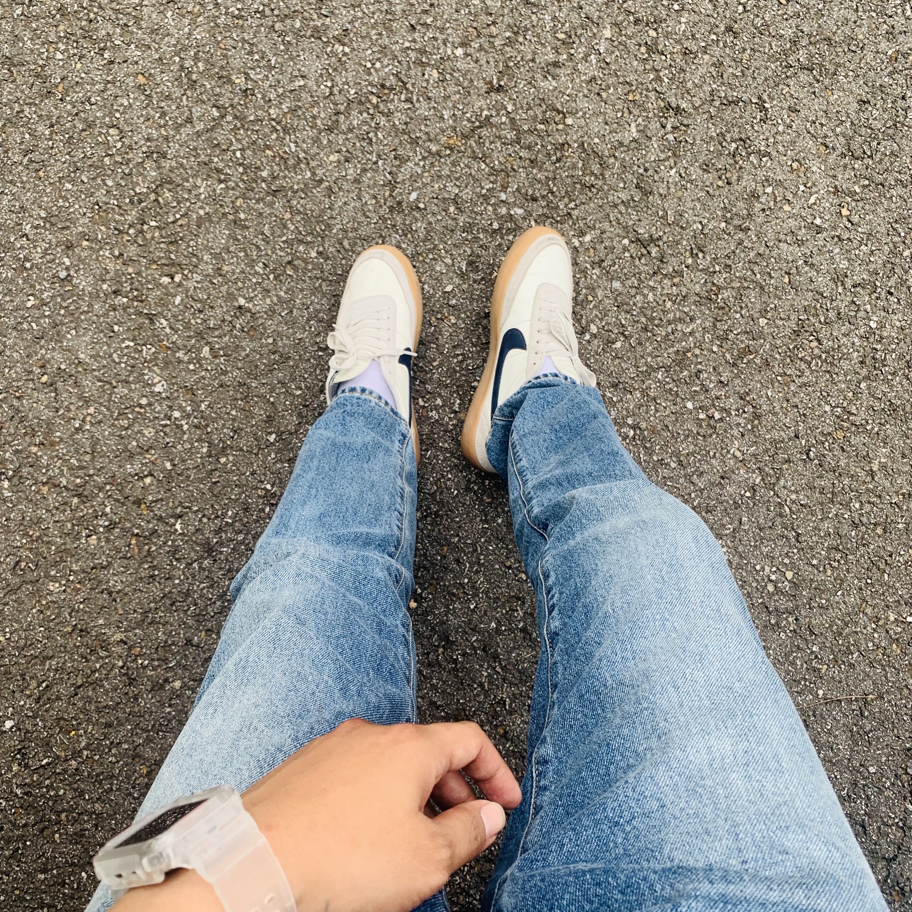 Nike x J.Crew Killshot 2 Sail Midnight Navy 착용 스타일 - 1