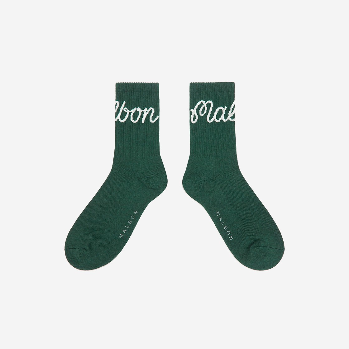 Malbon Golf Malbon Script Socks Green 상세 이미지 1