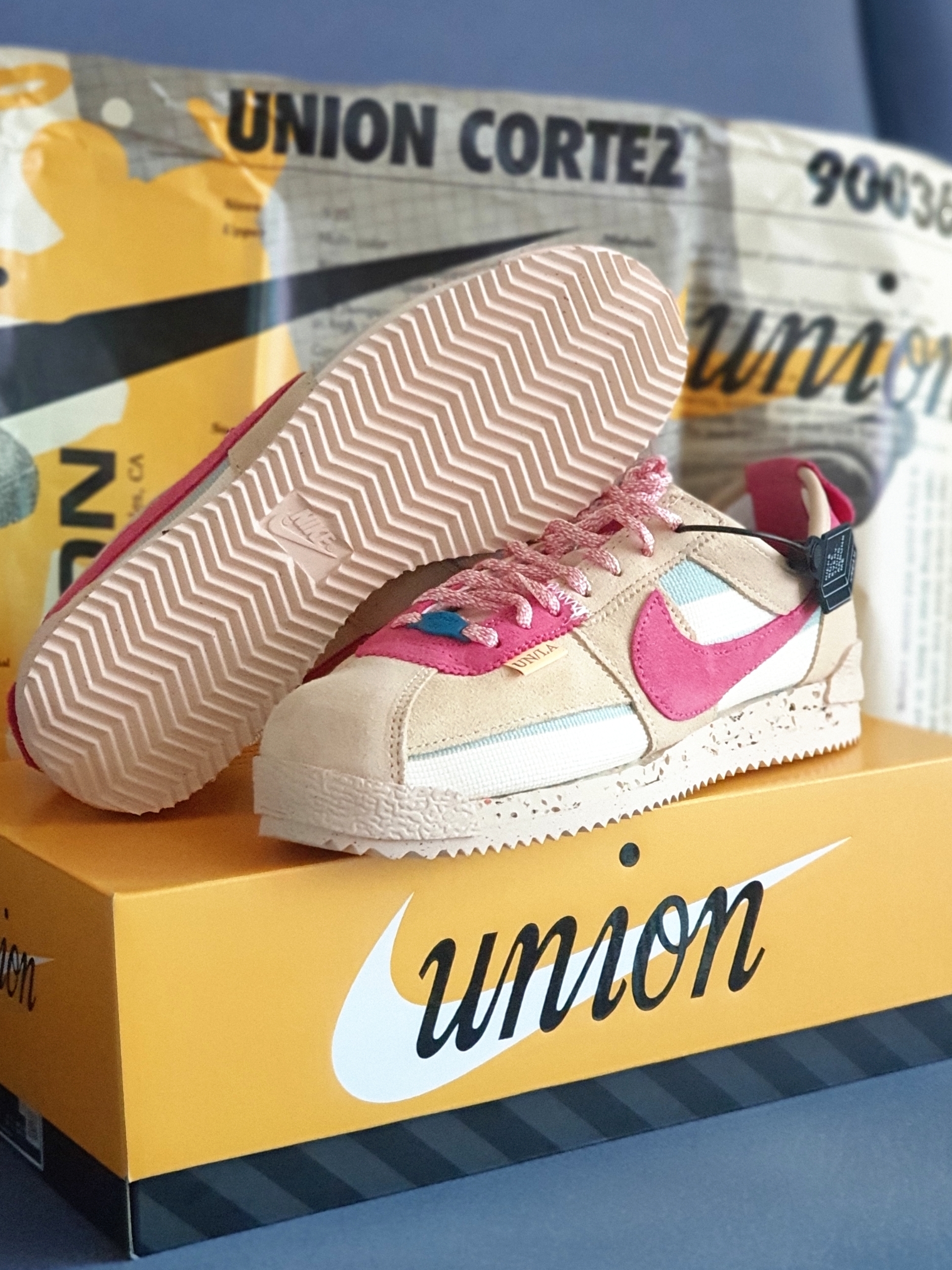 Nike x Union Cortez SP Sesame 착용 스타일