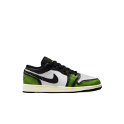 (GS) Jordan 1 Low SE Black Electric Green