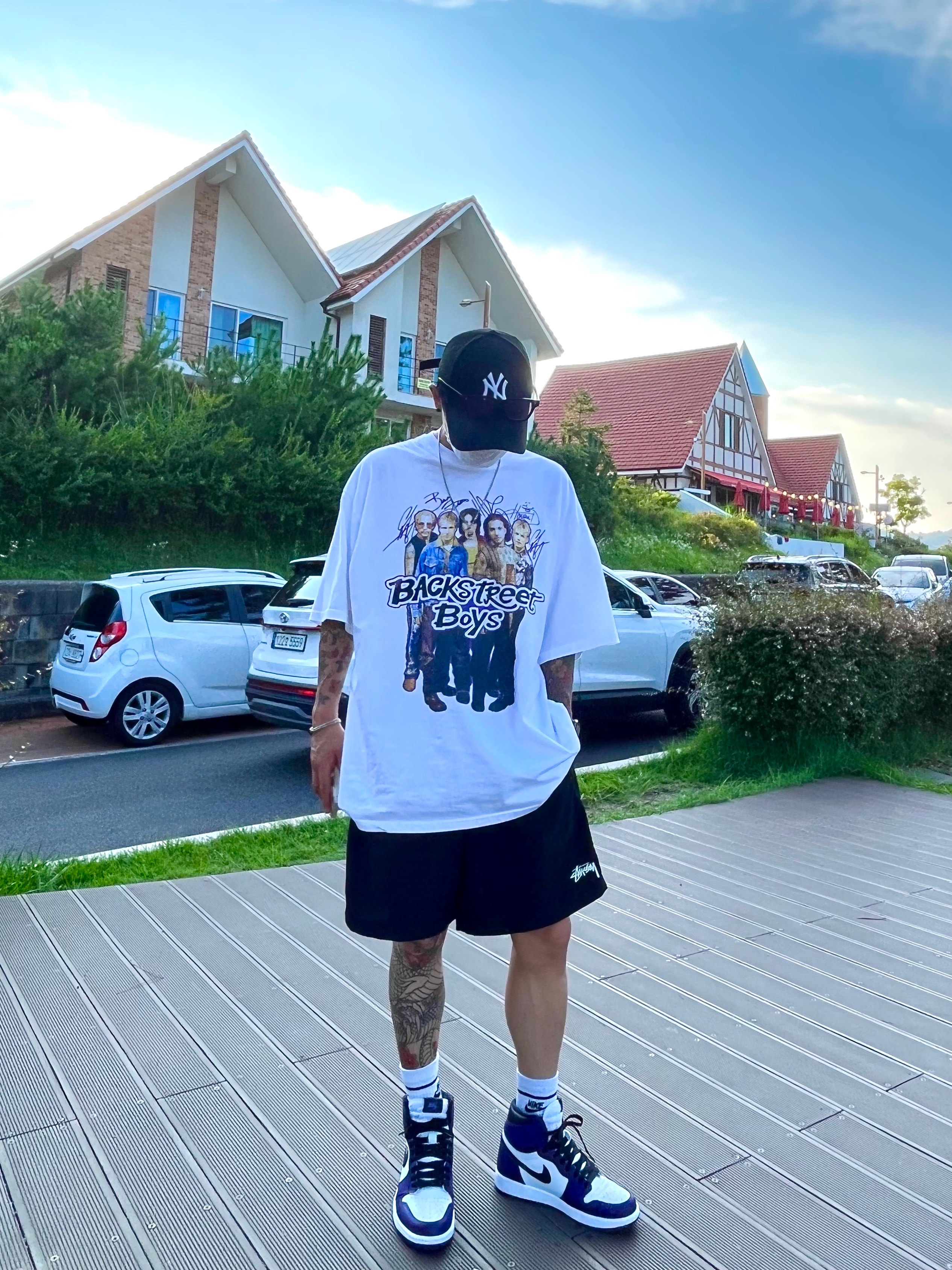 Jordan 1 Retro High OG Court Purple 2020, Stussy Stock Water Shorts Black 착용 스타일
