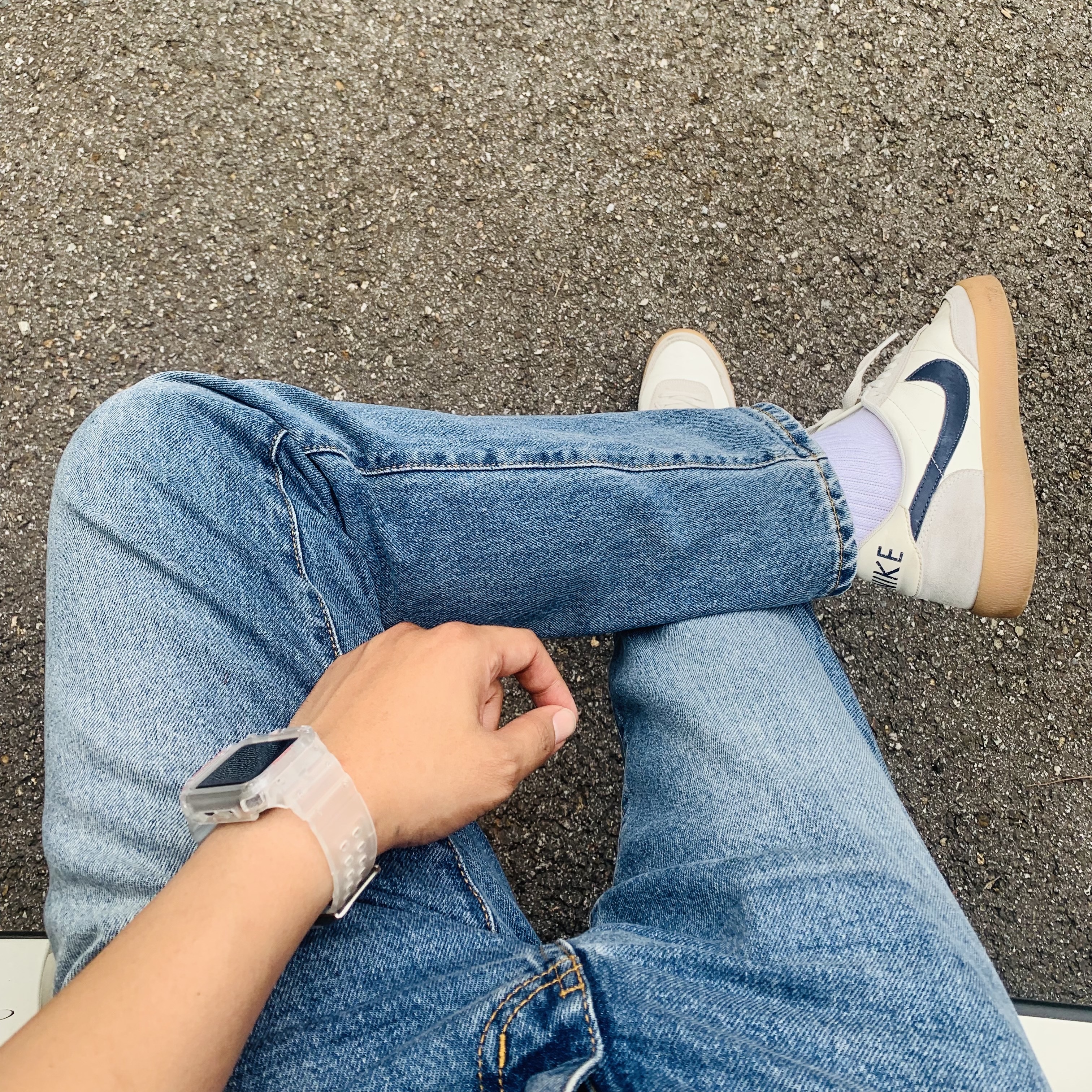 Nike x J.Crew Killshot 2 Sail Midnight Navy 착용 스타일 - 2